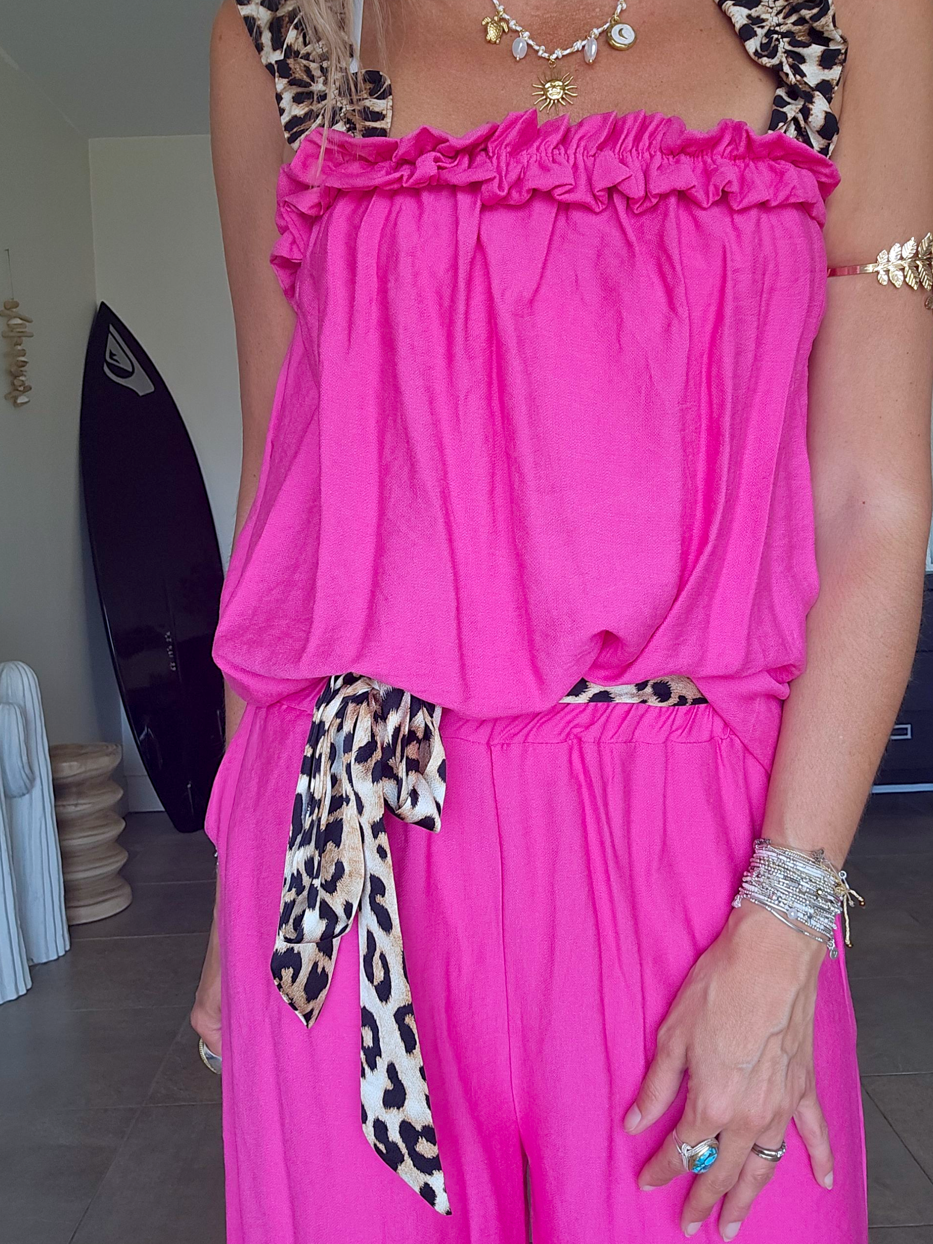 Ensemble 3 pièces fuchsia