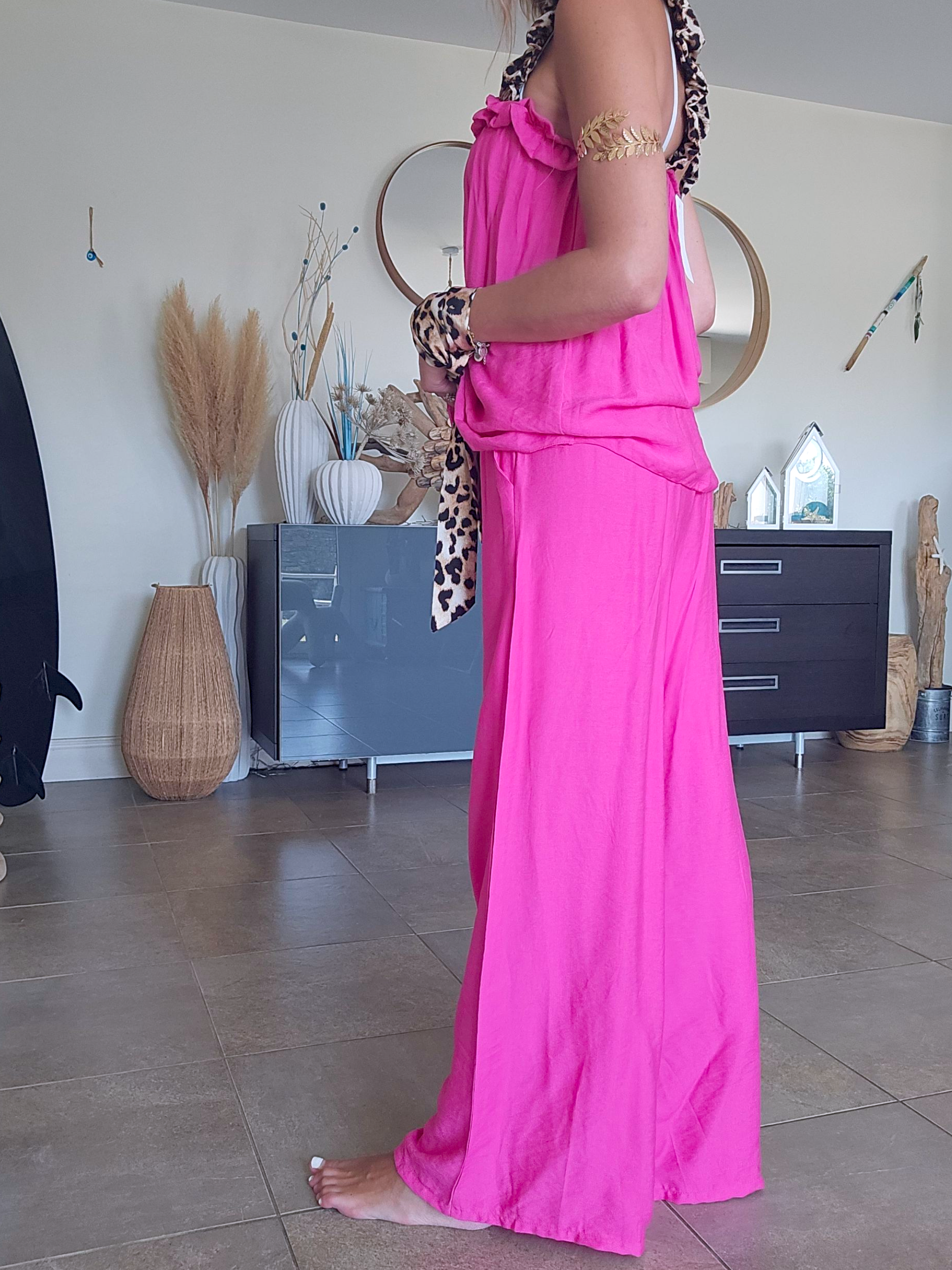 Ensemble 3 pièces fuchsia