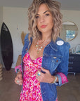 Veste bandana en denim