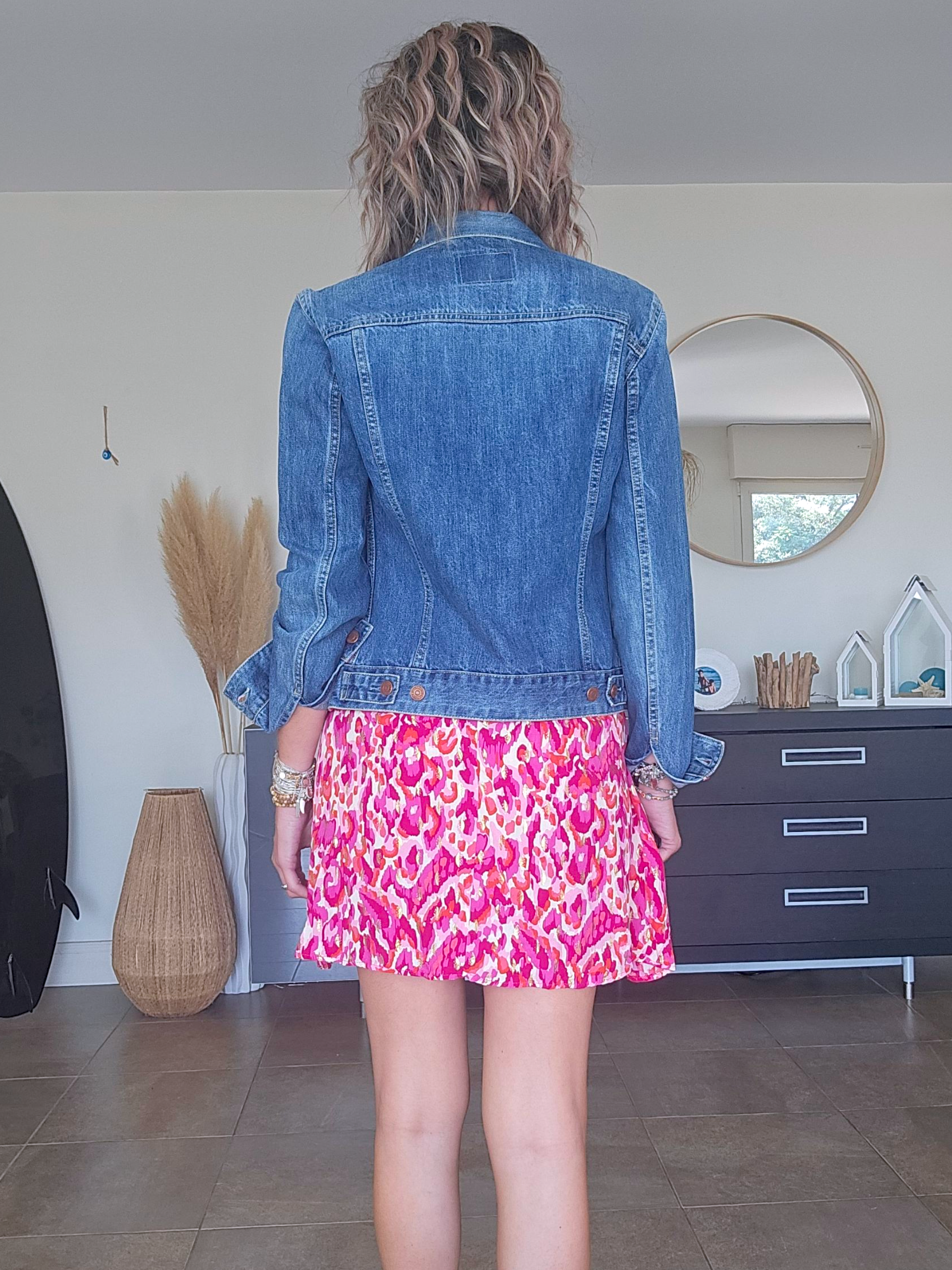Veste bandana en denim