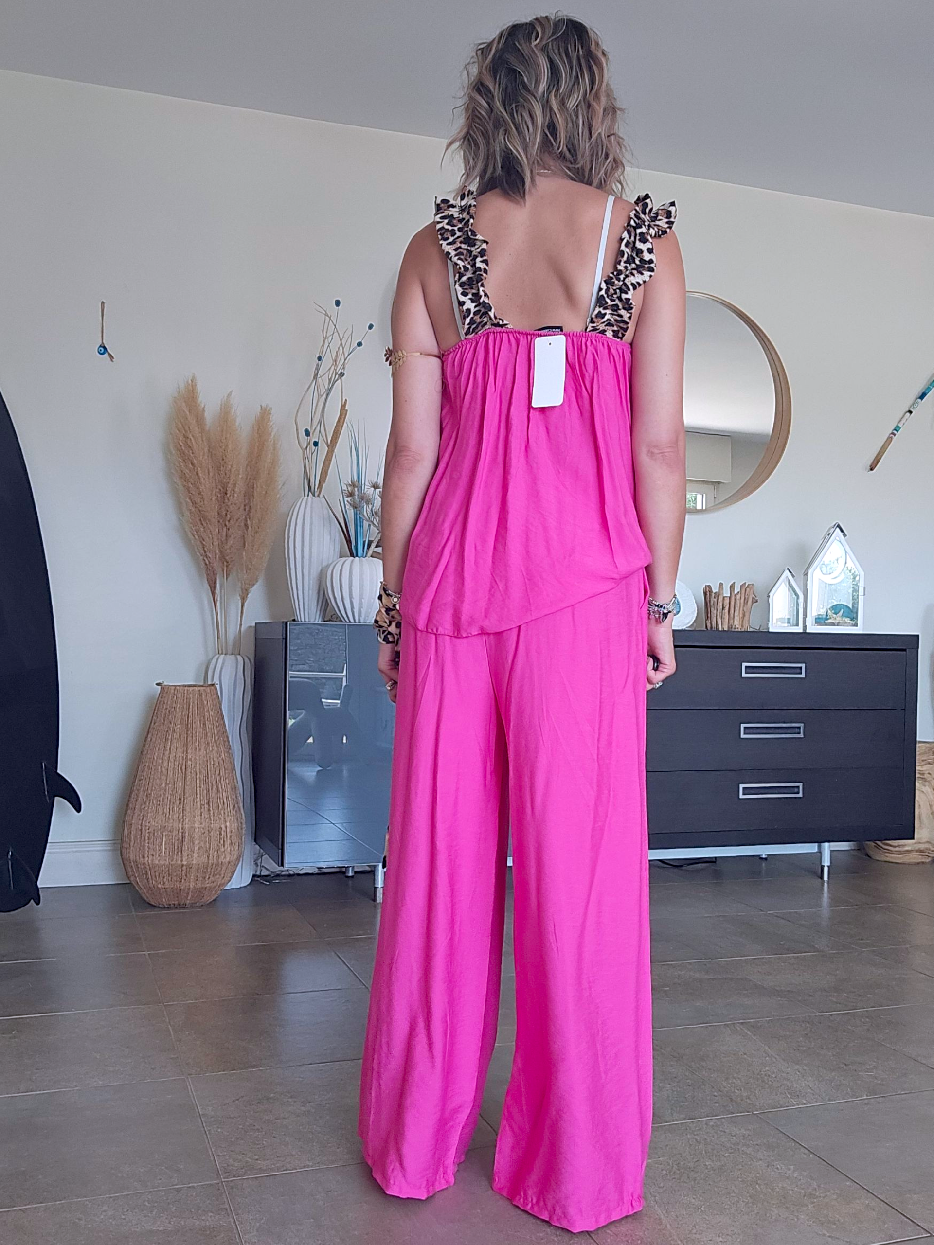 Ensemble 3 pièces fuchsia