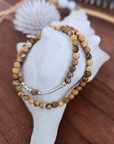 Bracelet 2 tours pierre terre