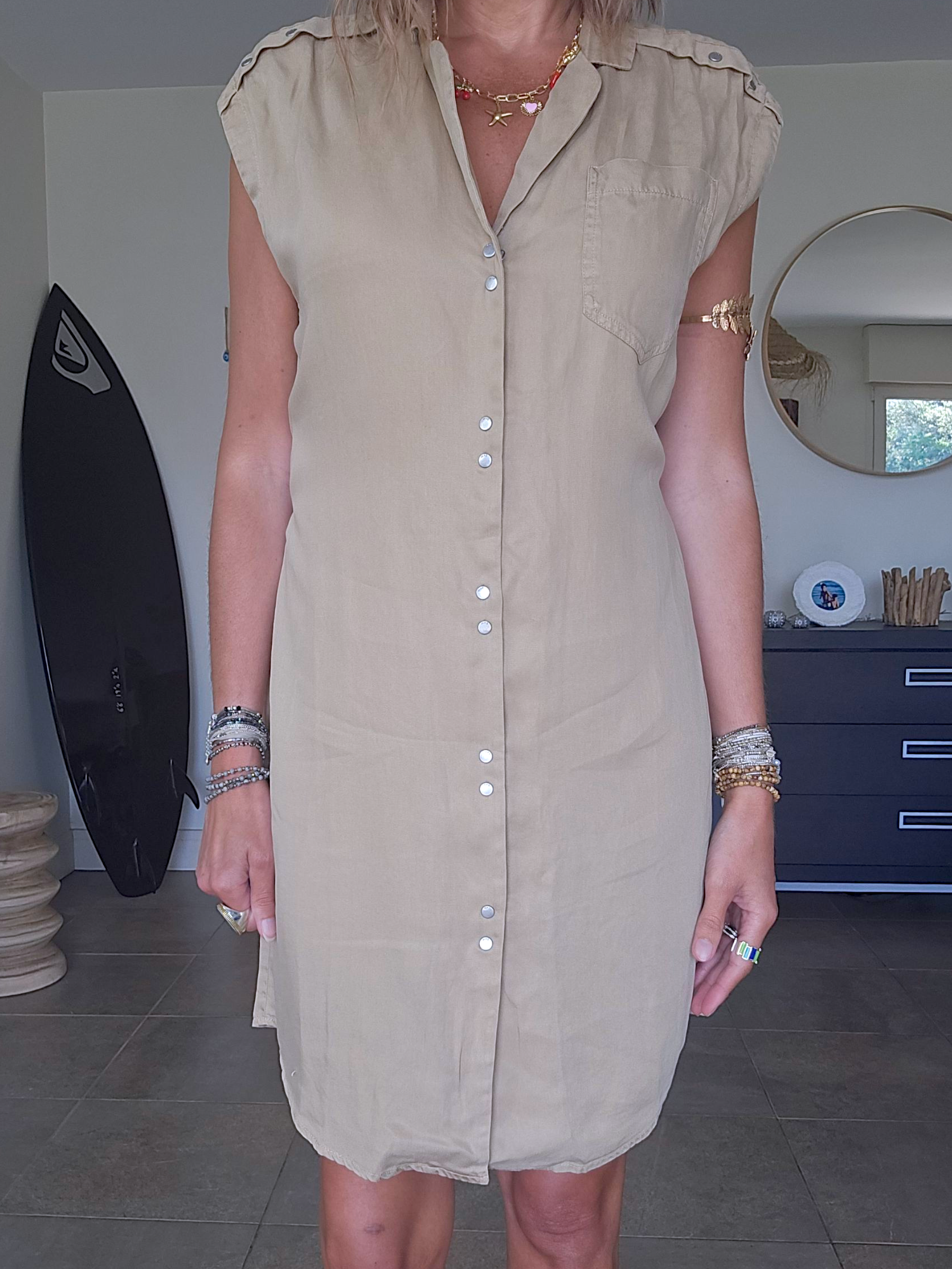 Robe chemise Safari