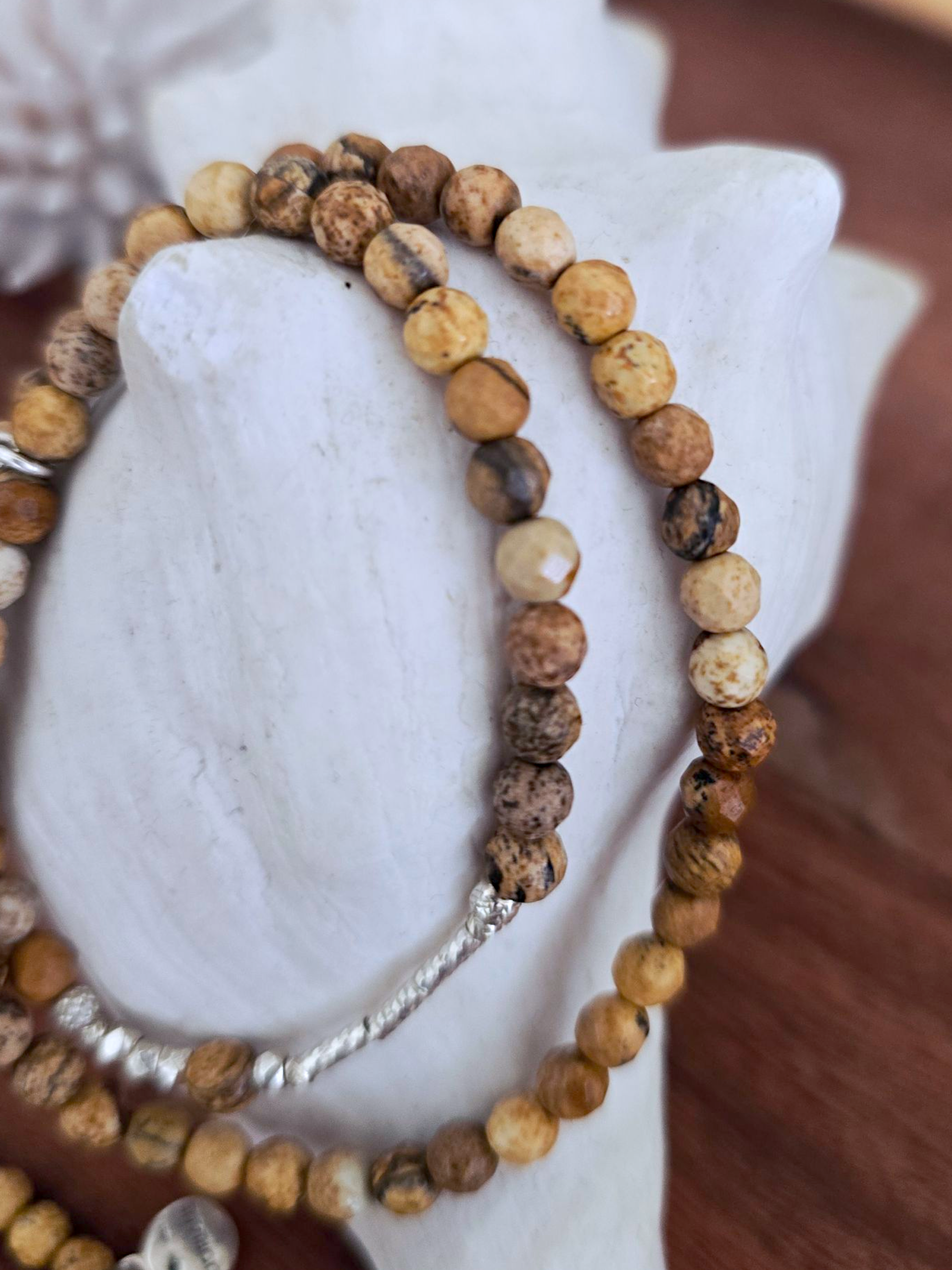 Bracelet 2 tours pierre terre