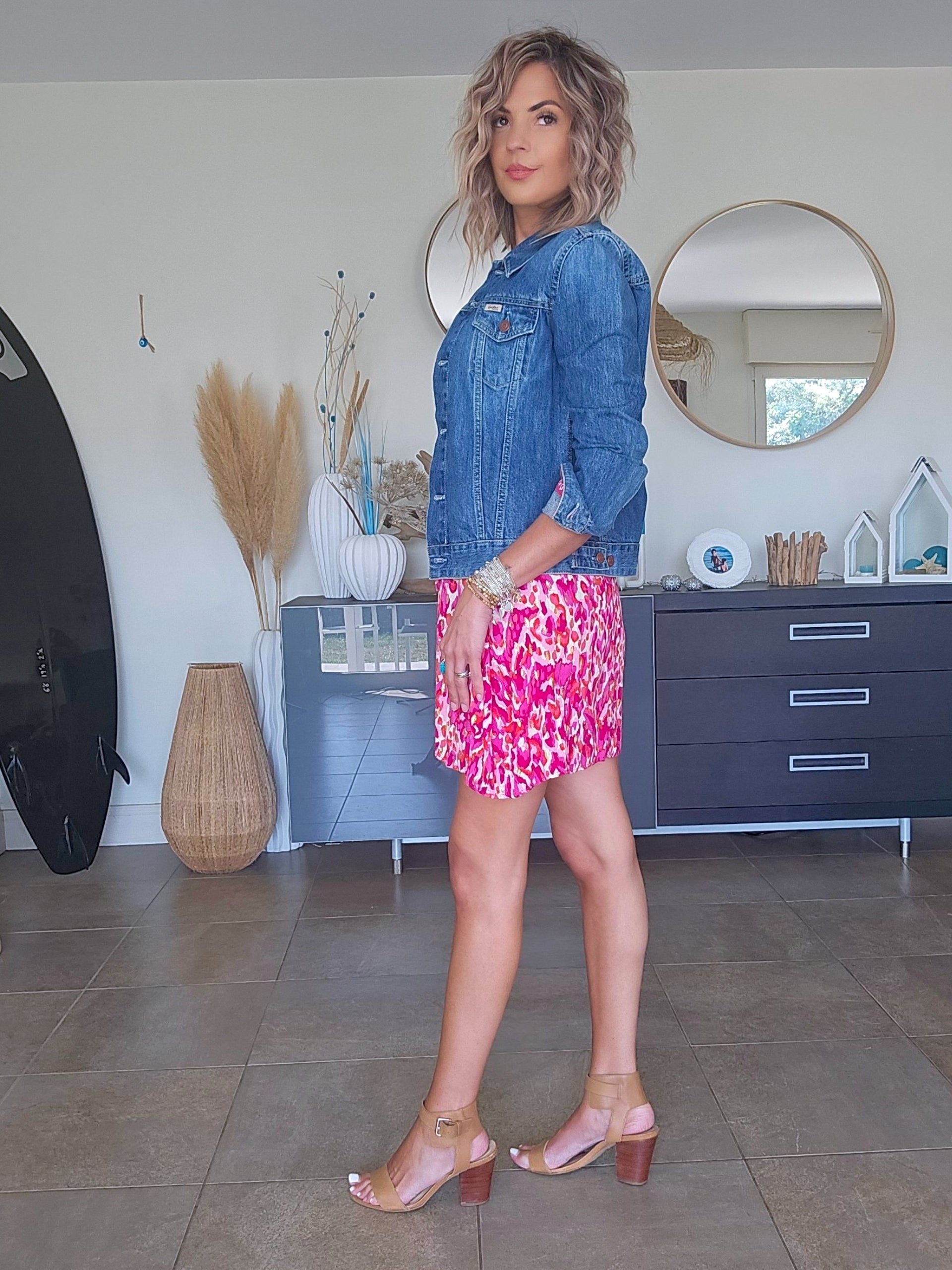 Veste bandana en denim