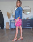 Veste bandana en denim