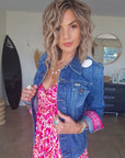Veste bandana en denim