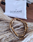 Bracelet 2 tours pierre terre