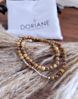 Bracelet 2 tours pierre terre
