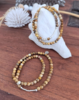 Bracelet 2 tours pierre terre