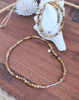 Bracelet 2 tours pierre terre