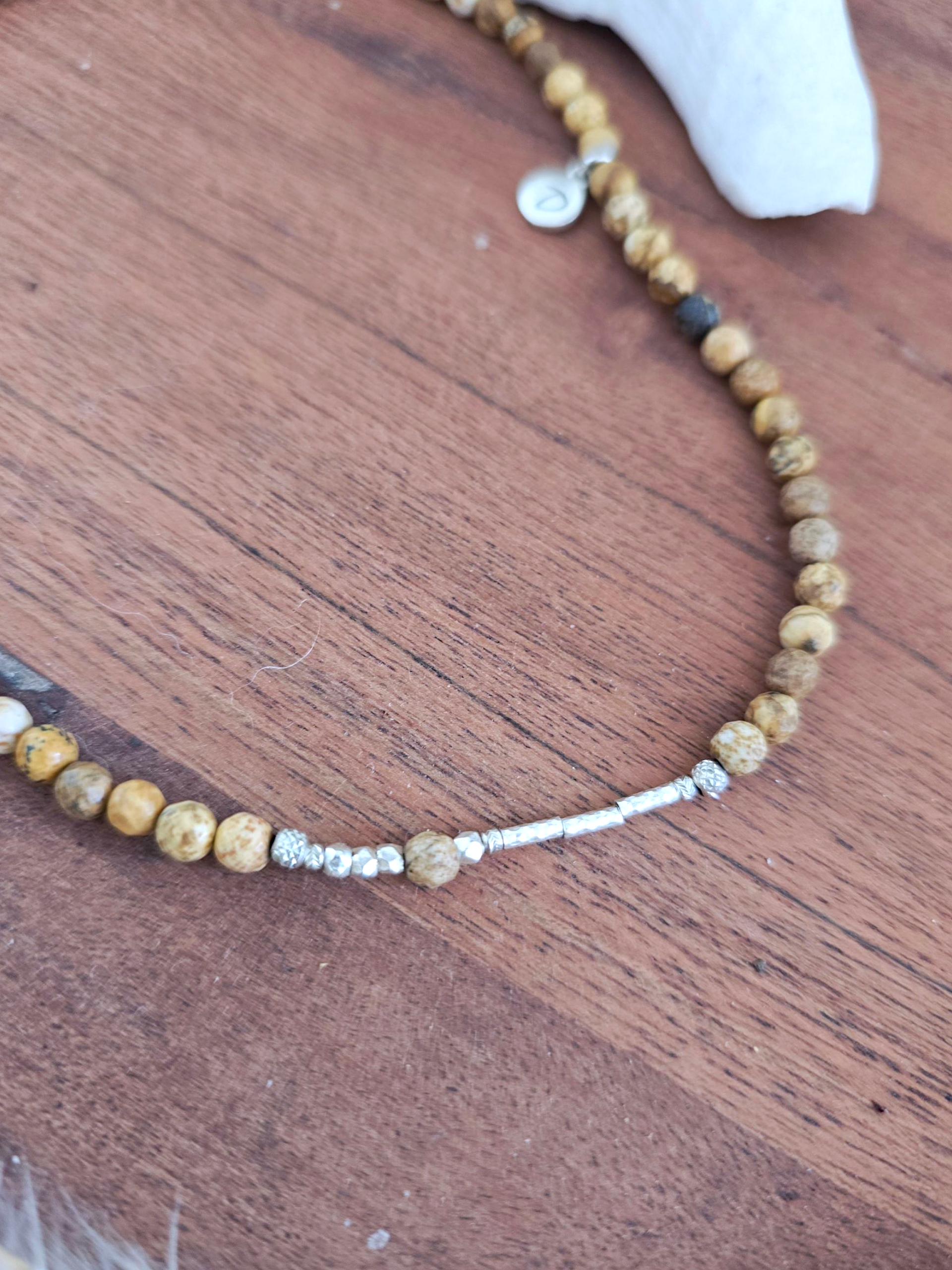 Bracelet 2 tours pierre terre