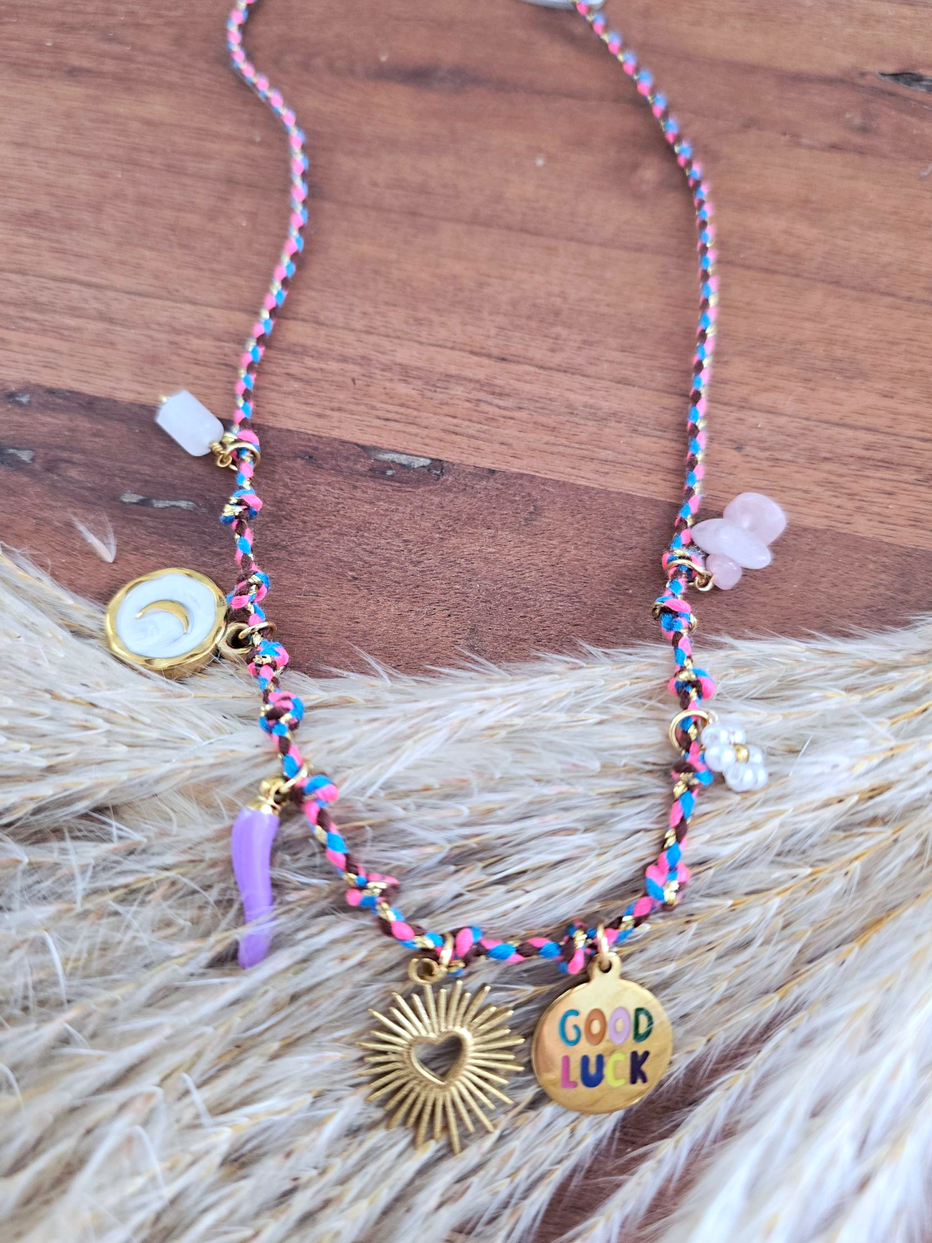 Collier boho multicolores