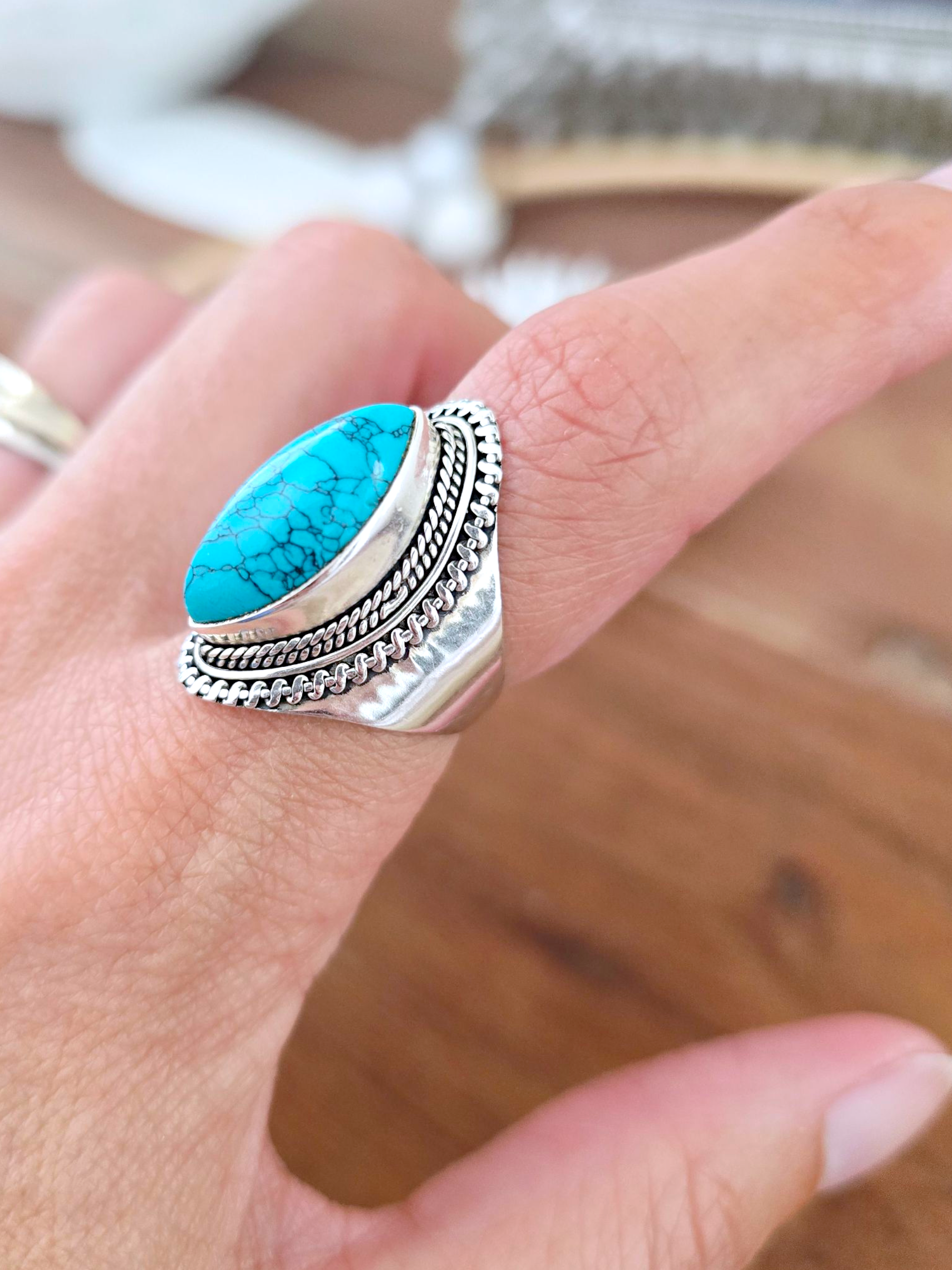 Bague bleue