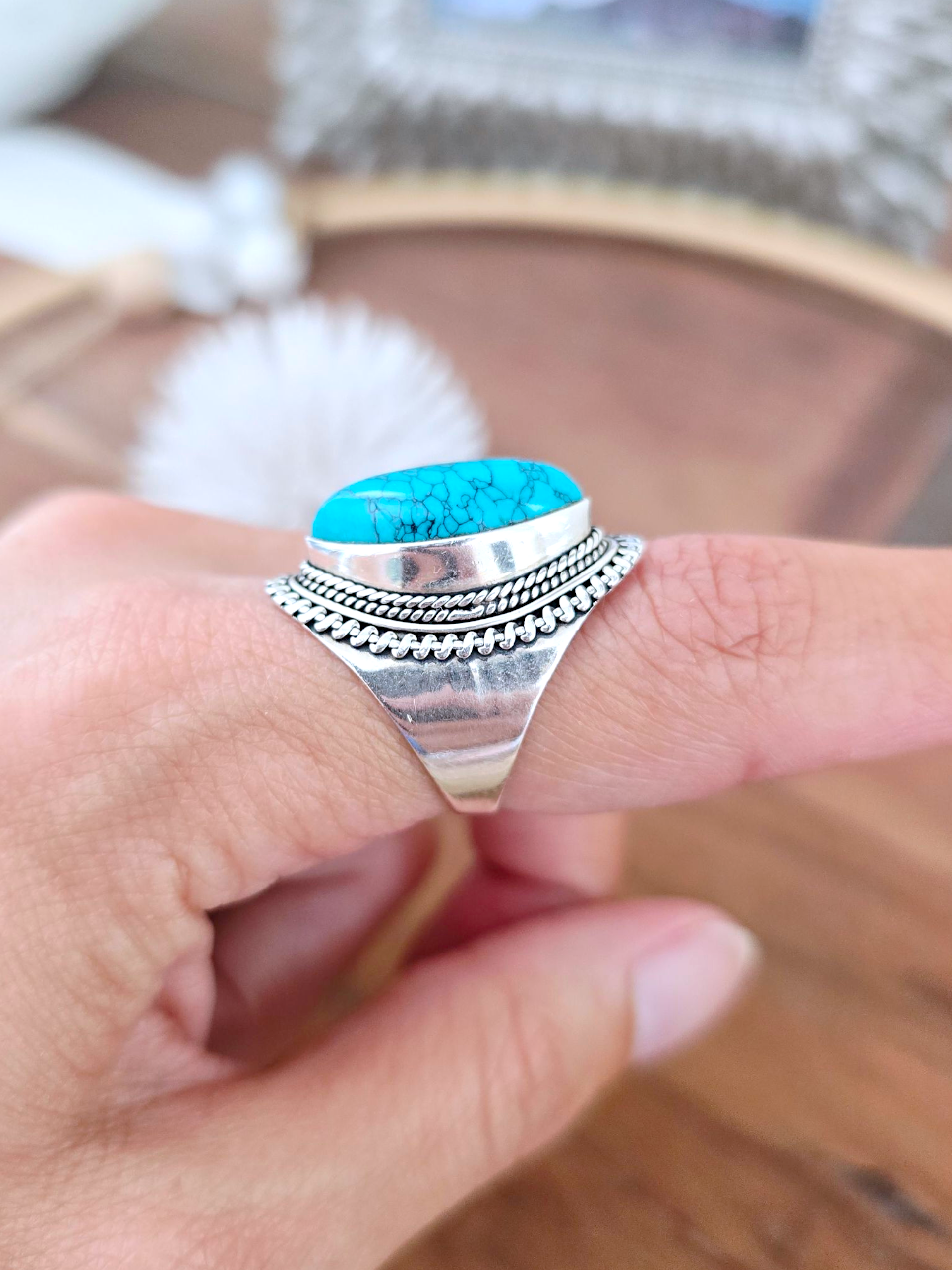 Bague bleue