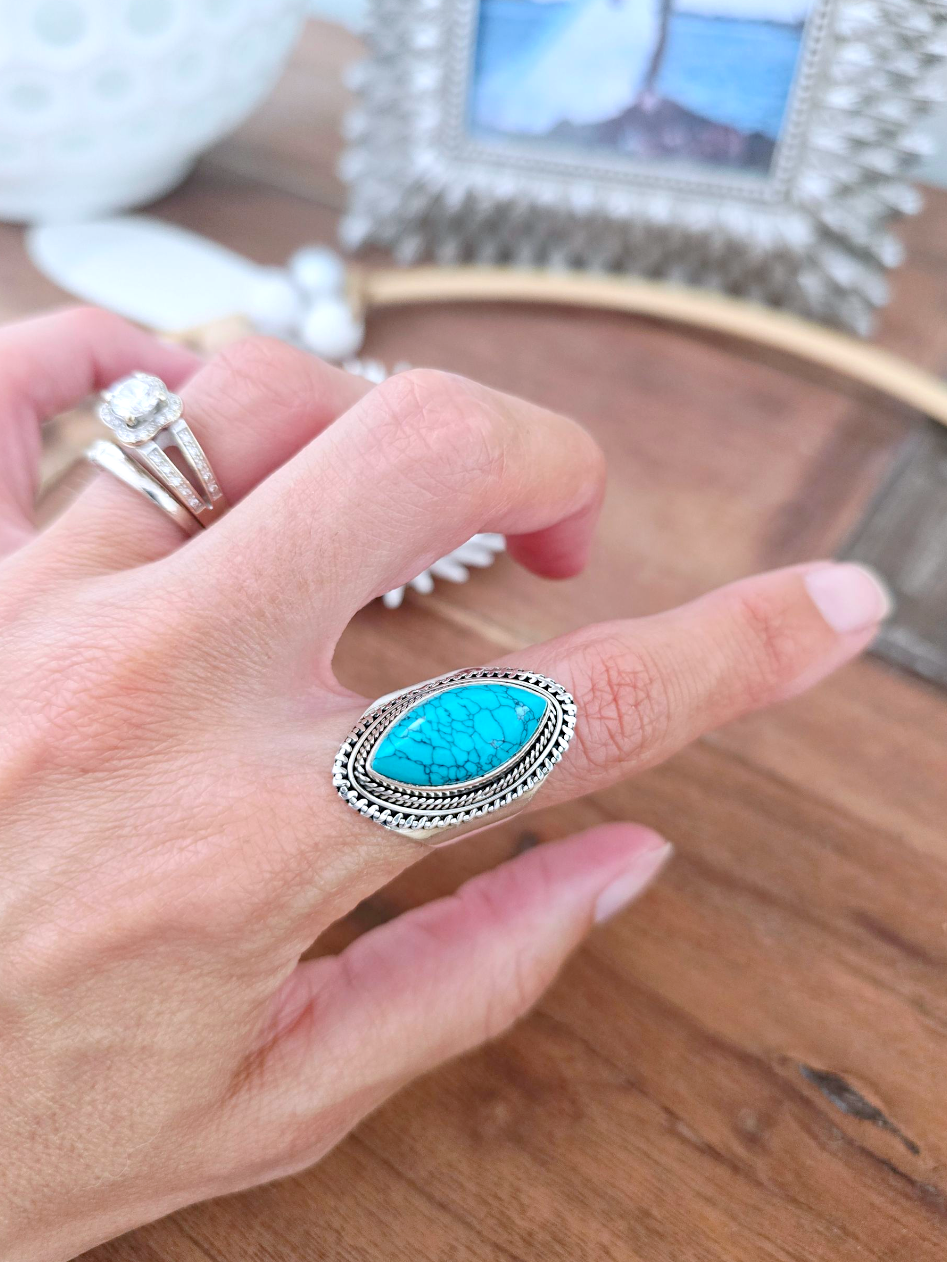 Bague bleue