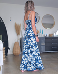 Robe tie and dye bleu