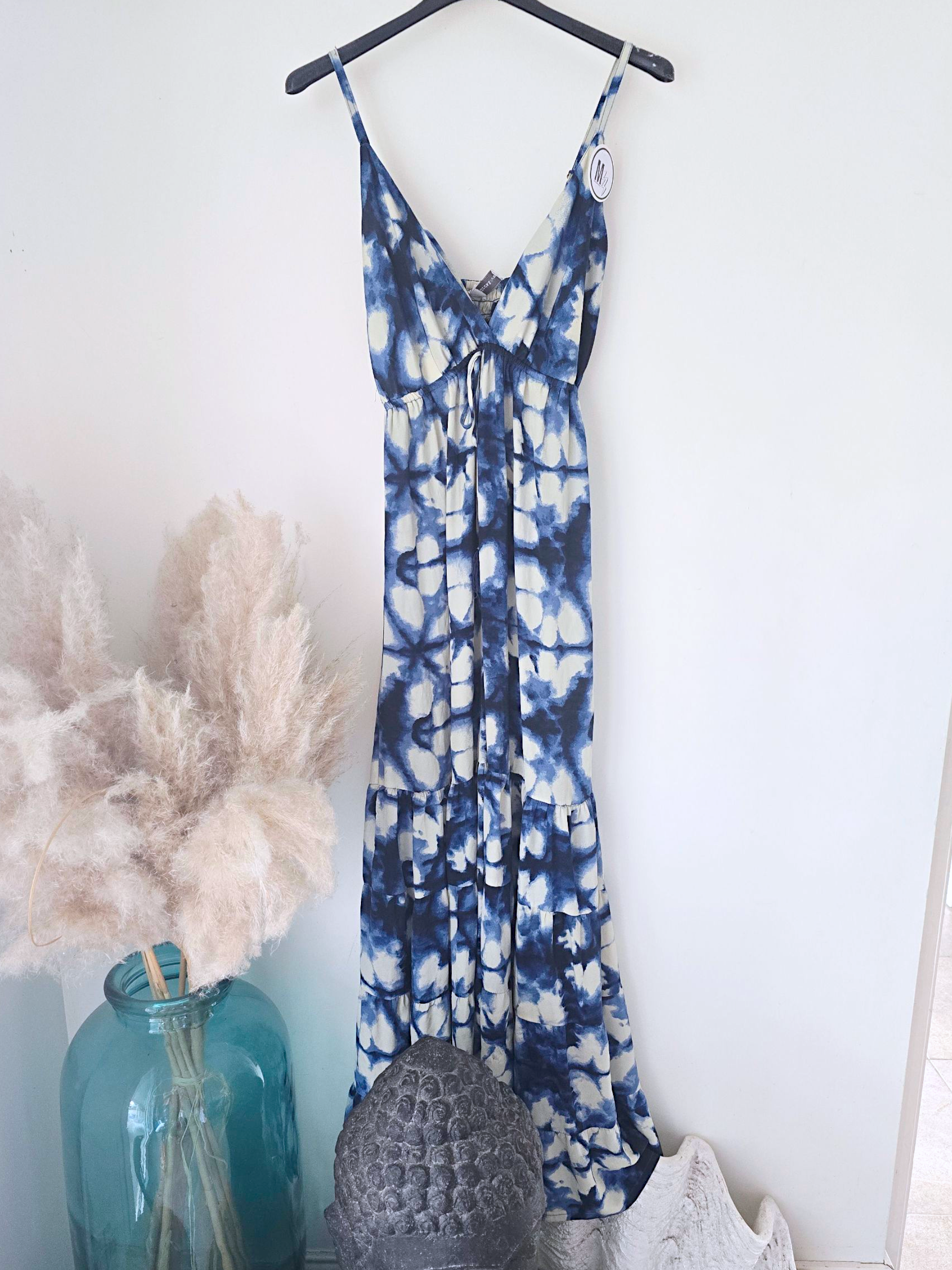 Robe tie and dye bleu