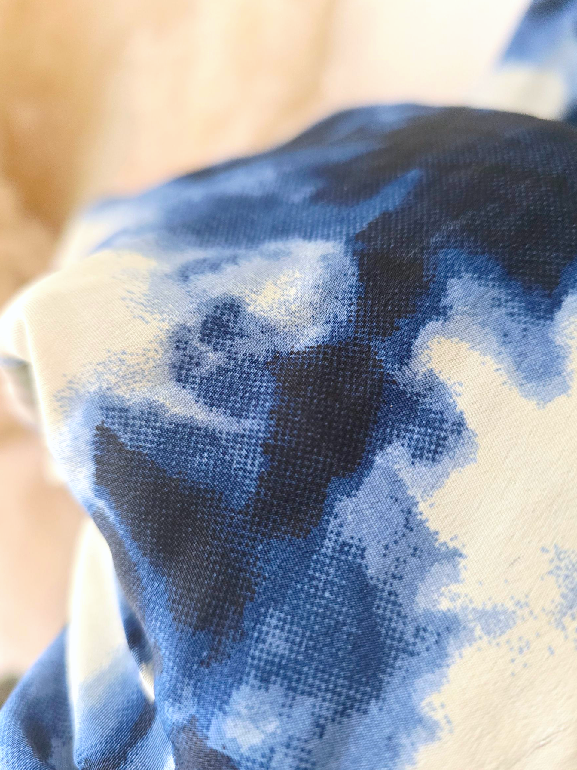 Robe tie and dye bleu