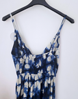 Robe tie and dye bleu