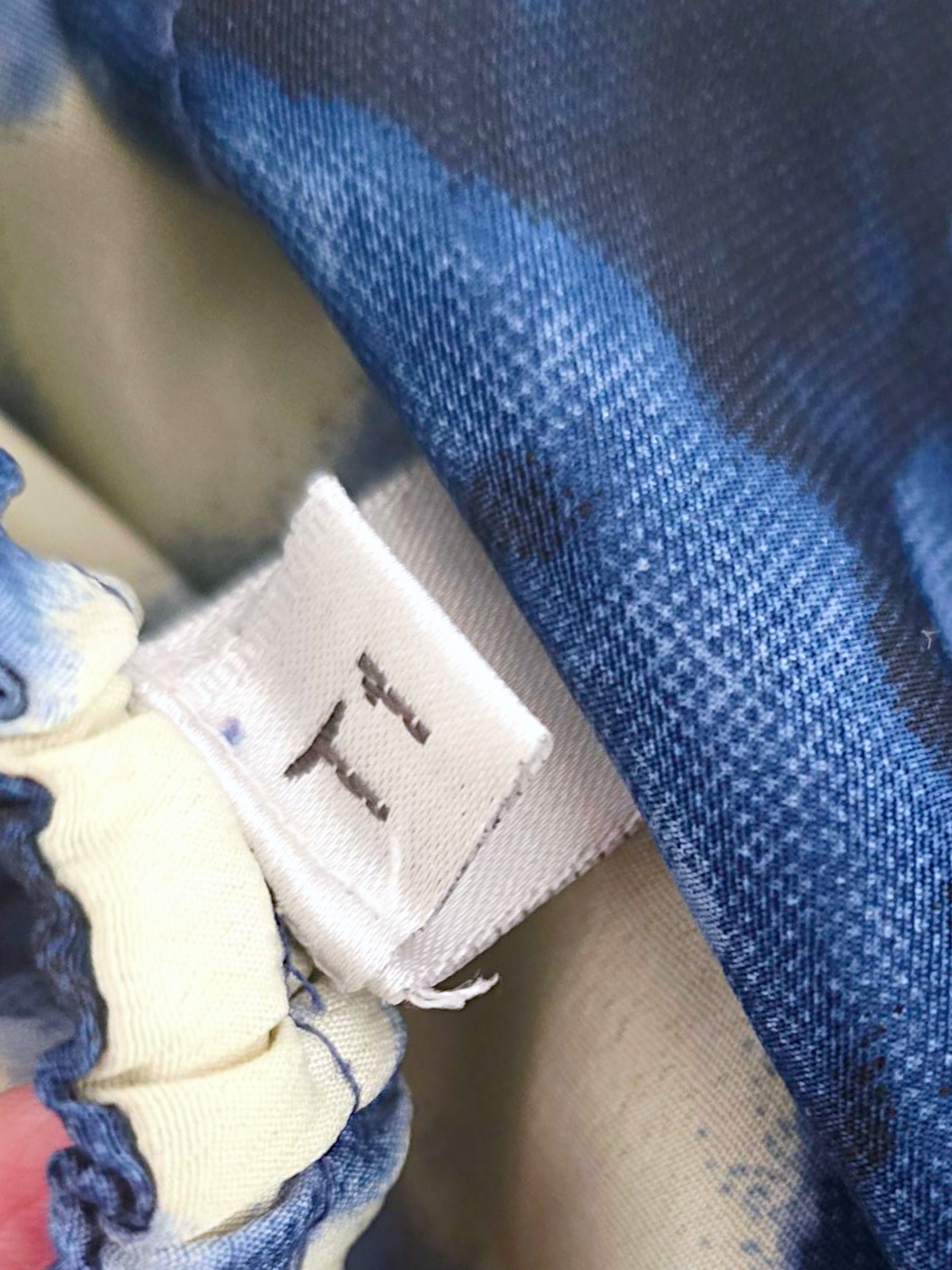 Robe tie and dye bleu