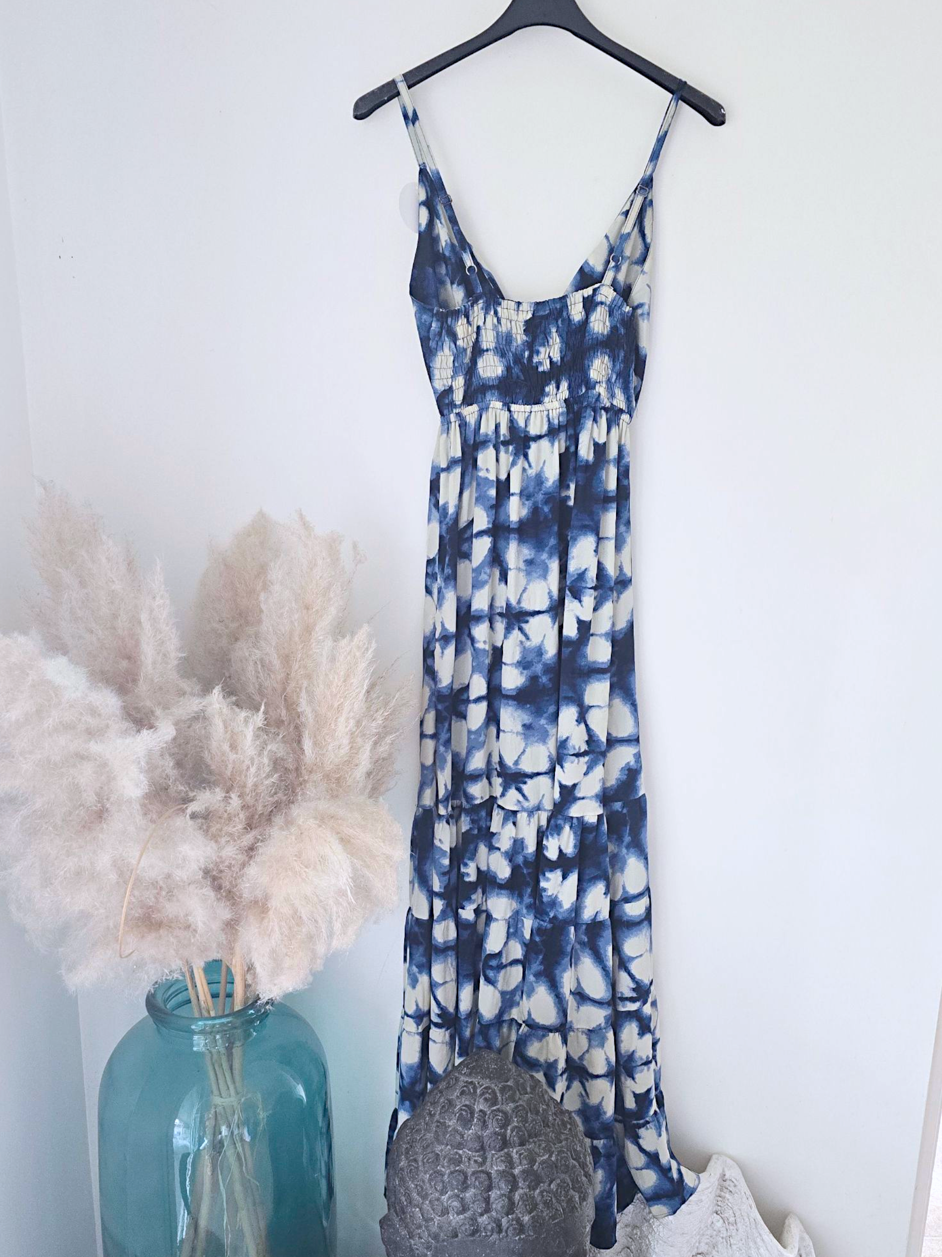 Robe tie and dye bleu