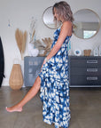 Robe tie and dye bleu