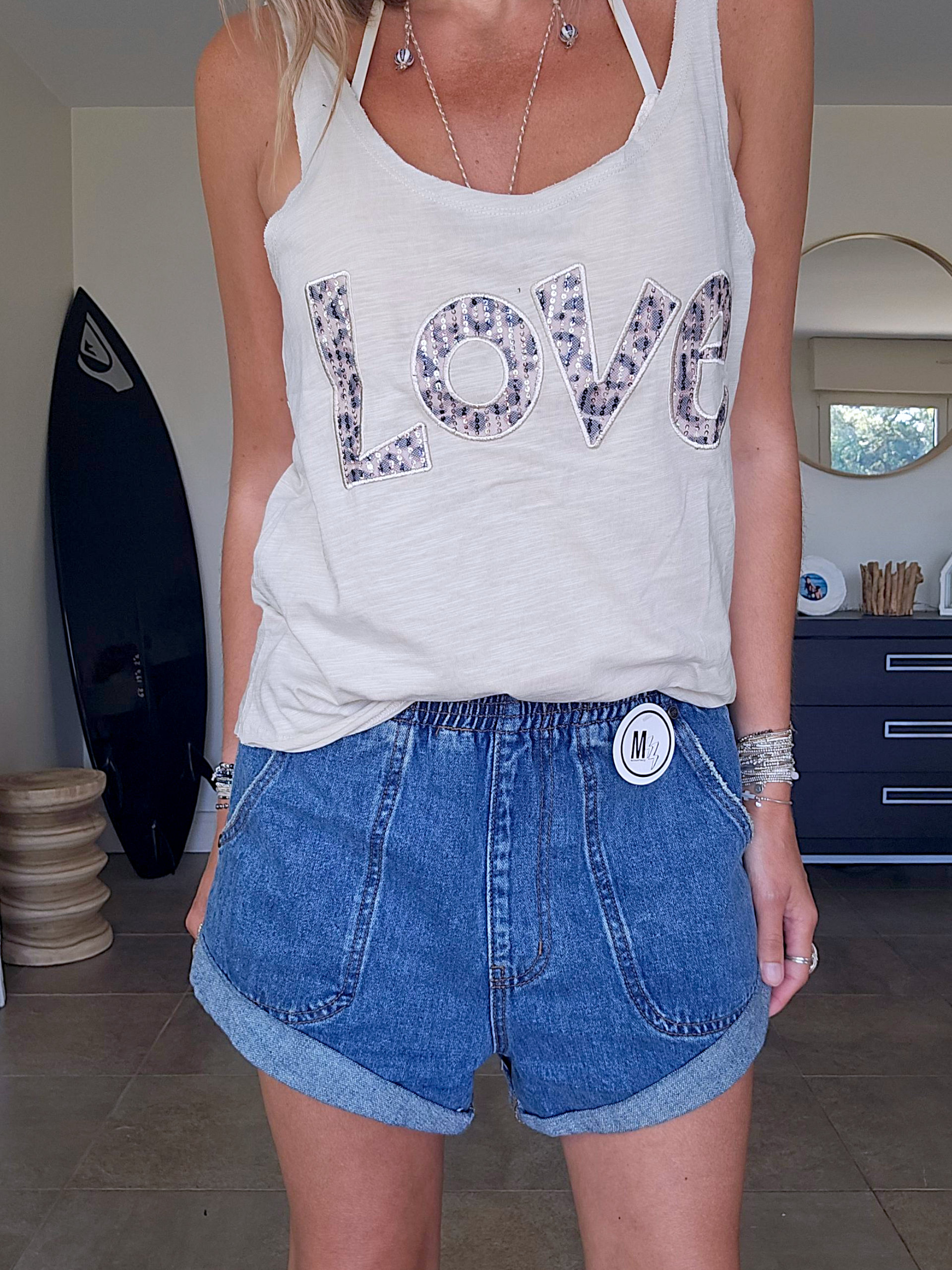 Short Vintage en denim