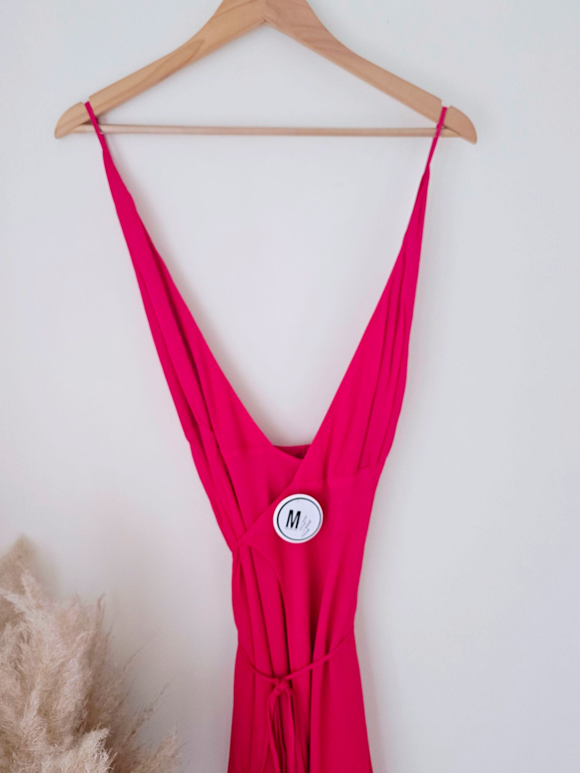Robe longue fuchsia