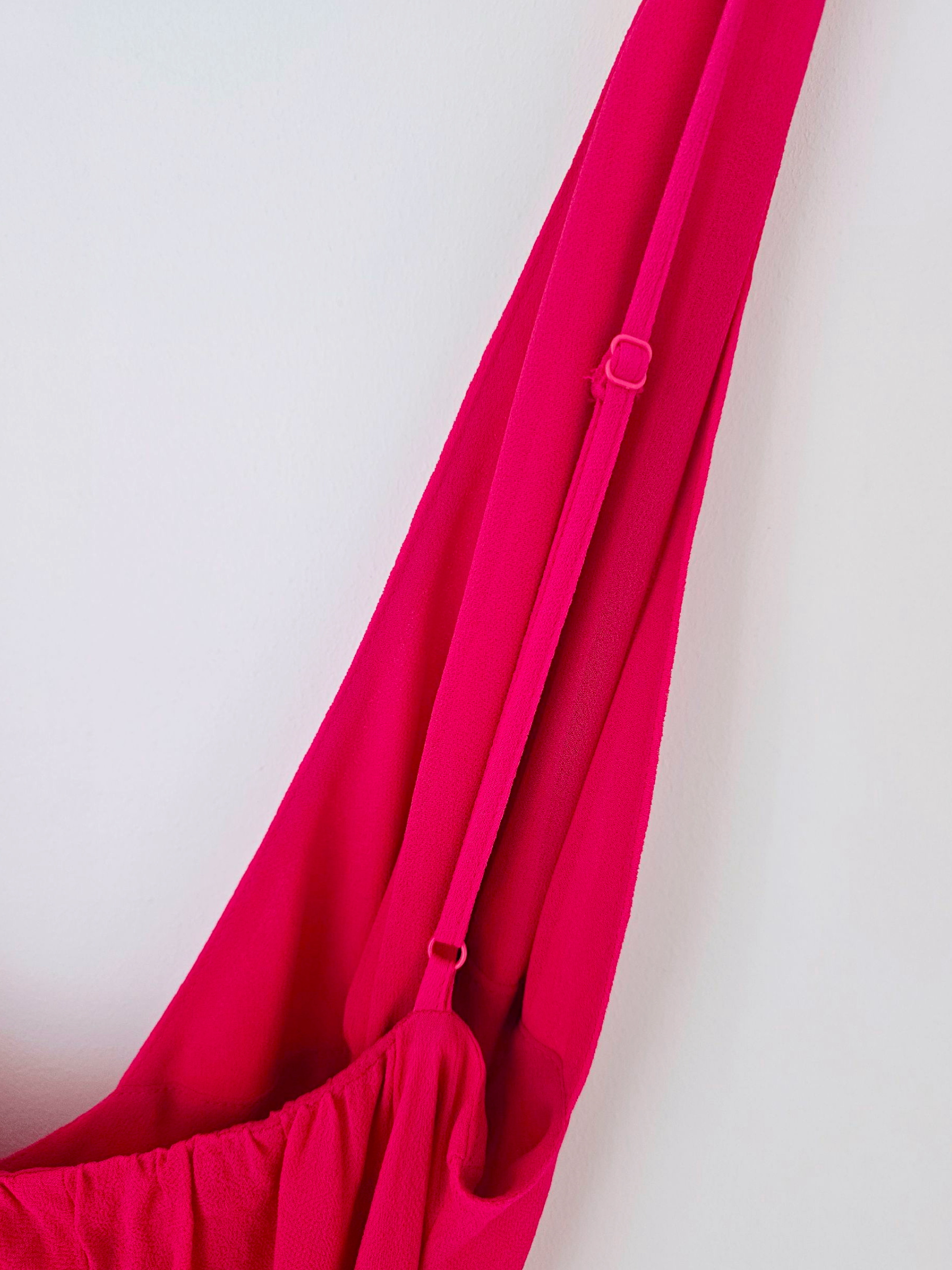 Robe longue fuchsia
