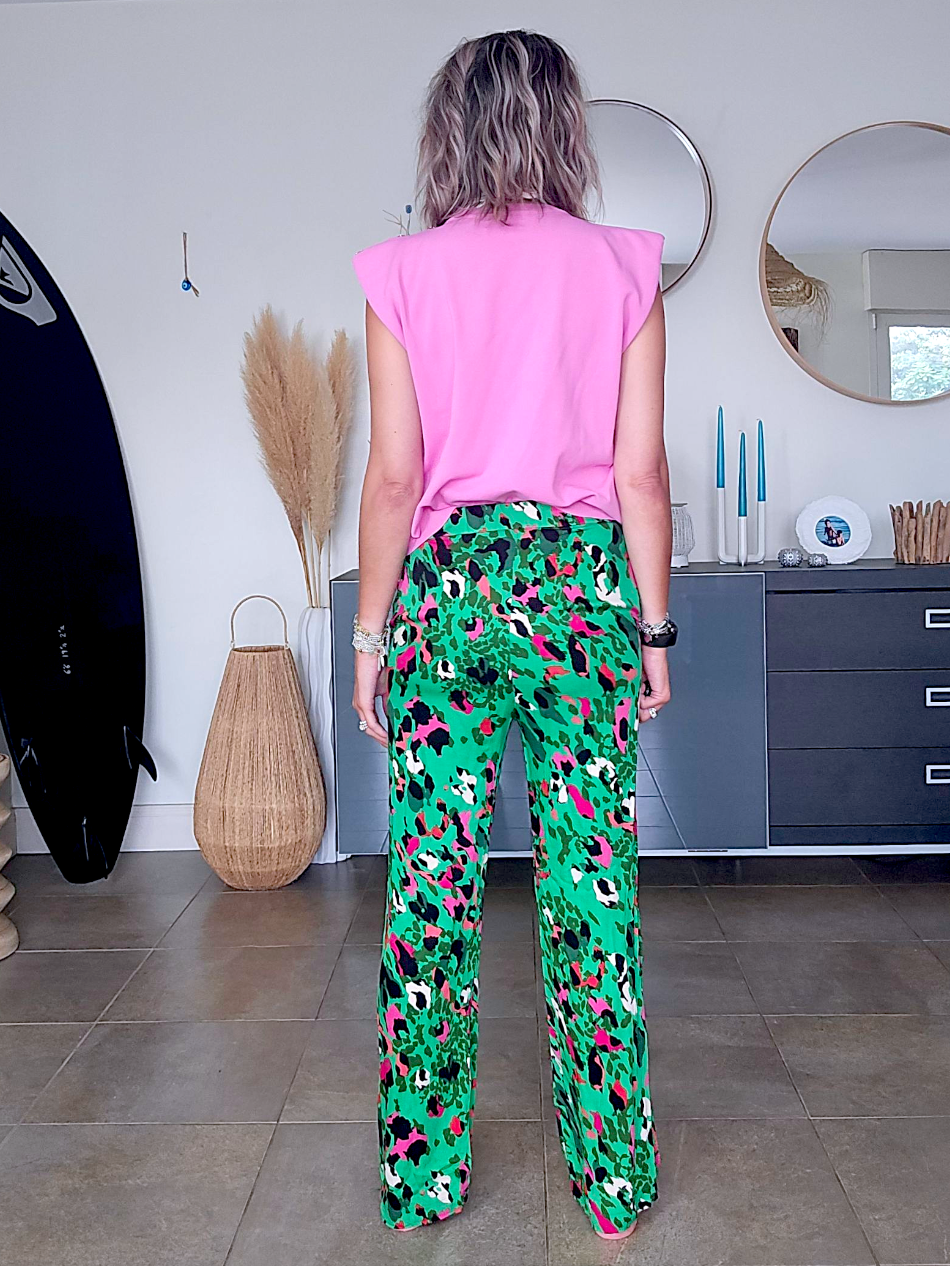 Pull rose casual-chic