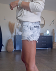 Short tie & dye gris