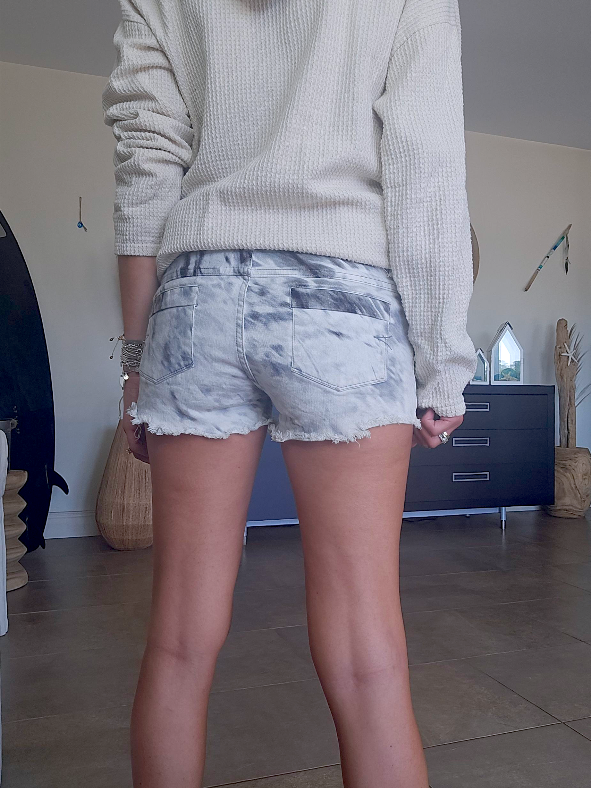 Short tie &amp; dye gris