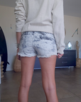Short tie & dye gris