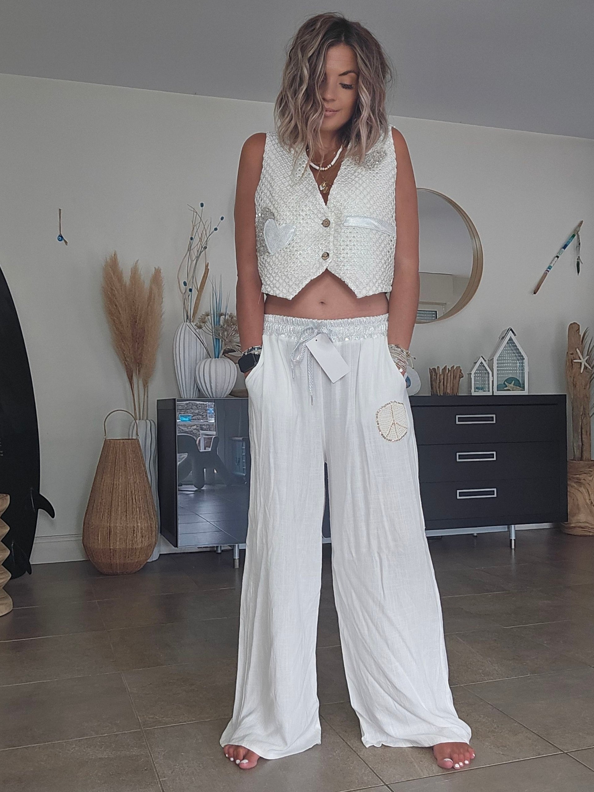 Pantalon peace &amp; love