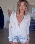 Short tie & dye gris