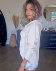 Short tie & dye gris