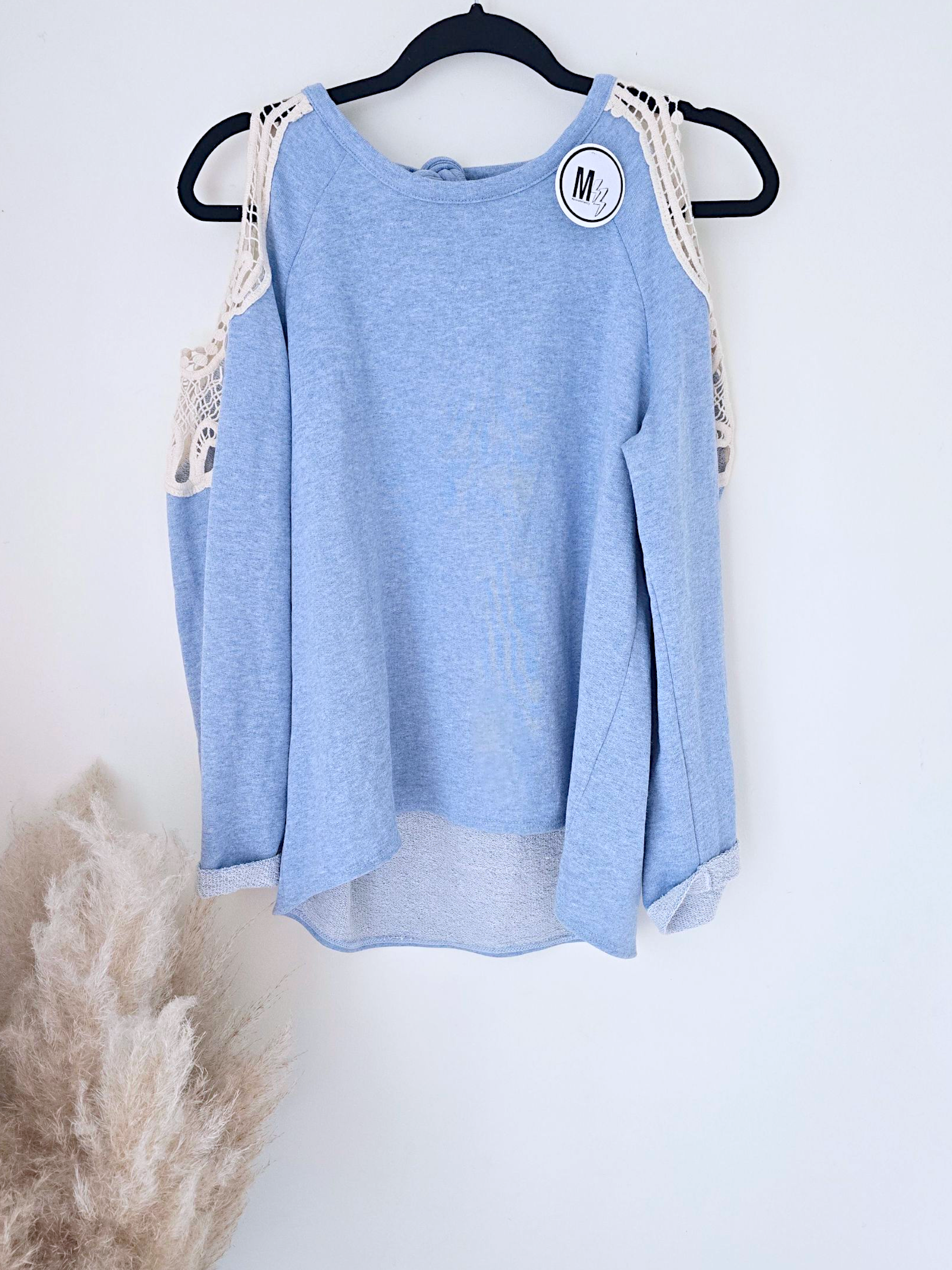 Sweat fin dos ouvert