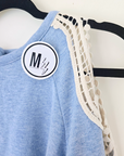 Sweat fin dos ouvert