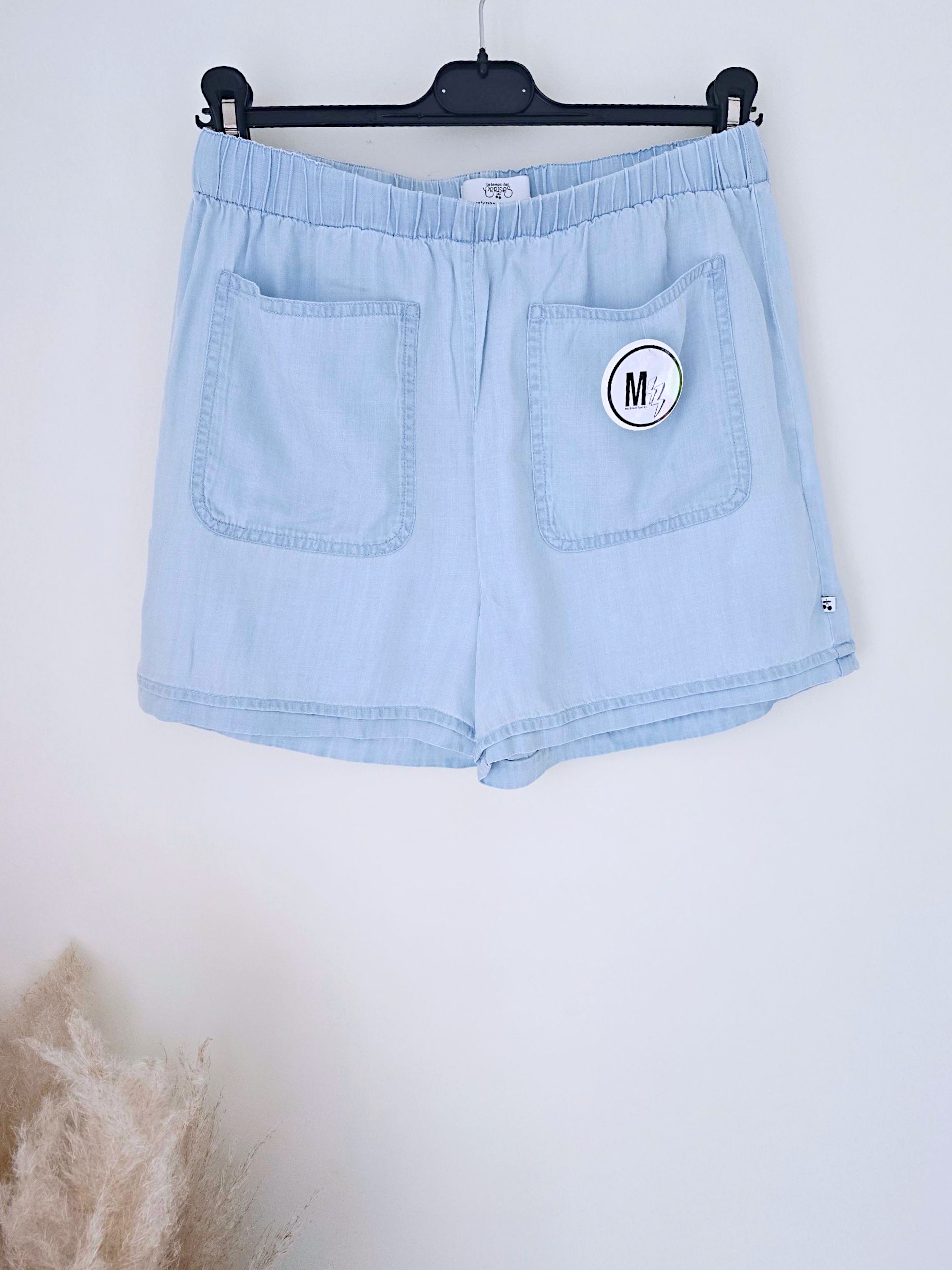 🔥Short bleu en lyocell