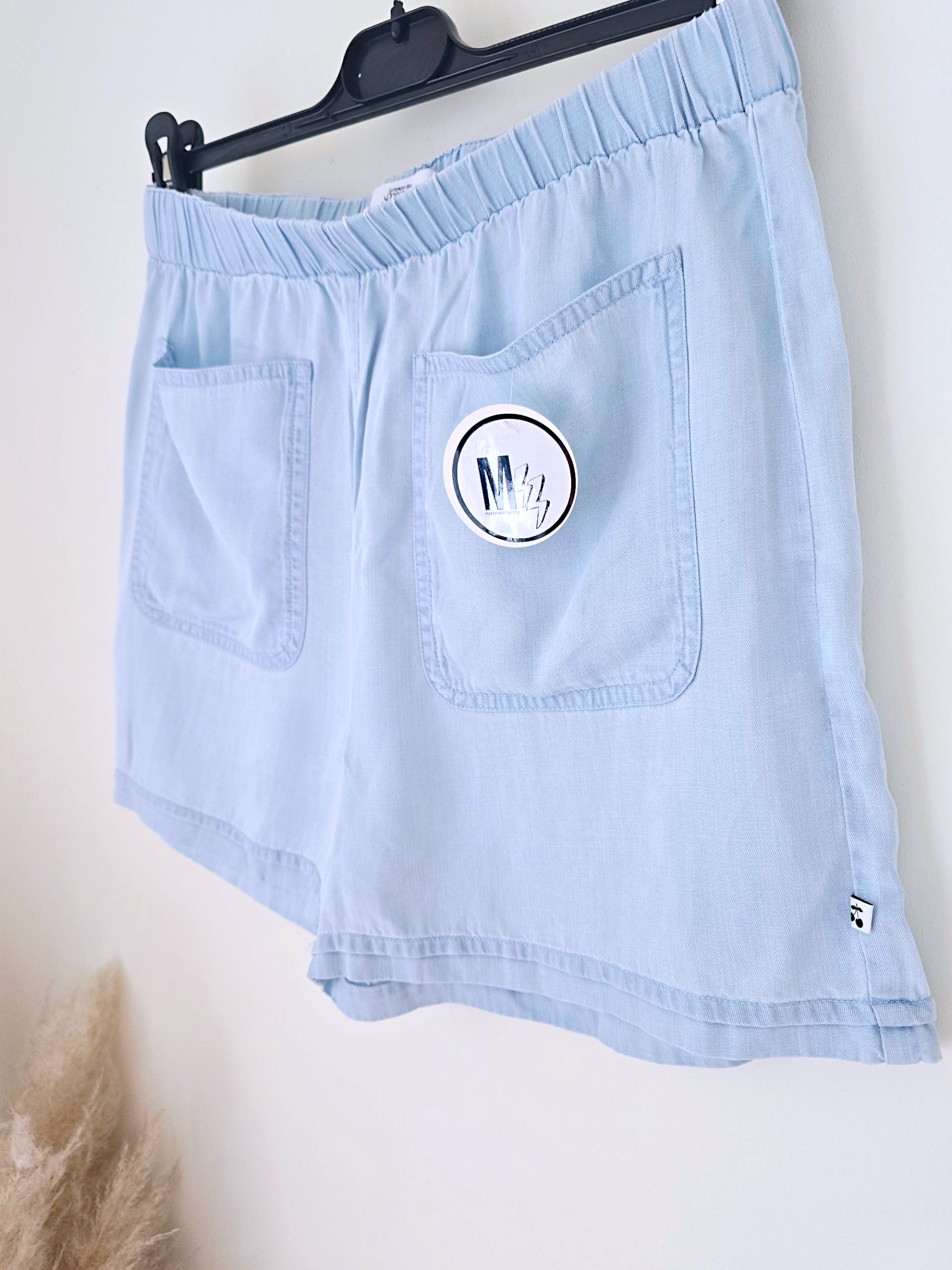 🔥Short bleu en lyocell
