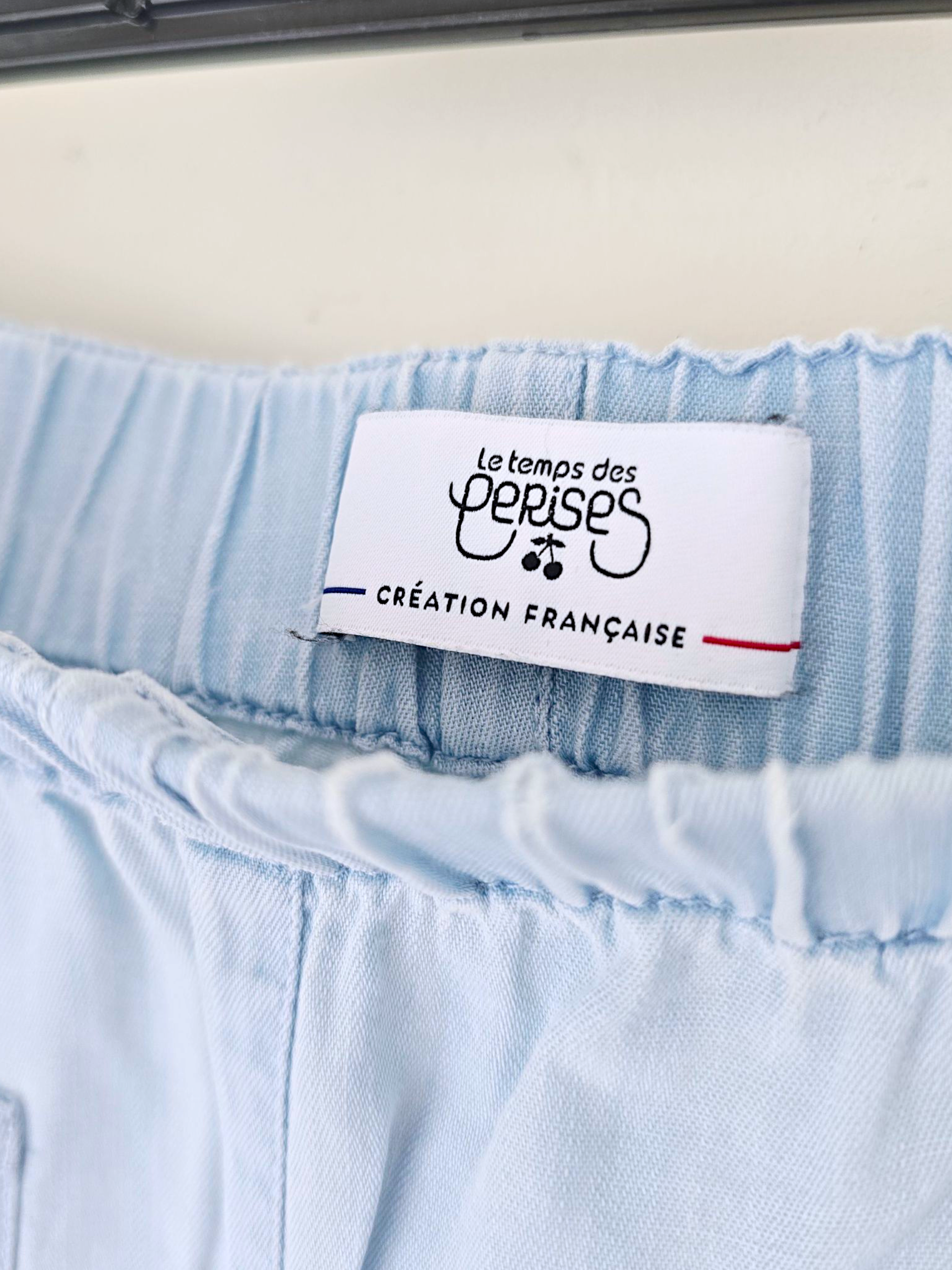 🔥Short bleu en lyocell