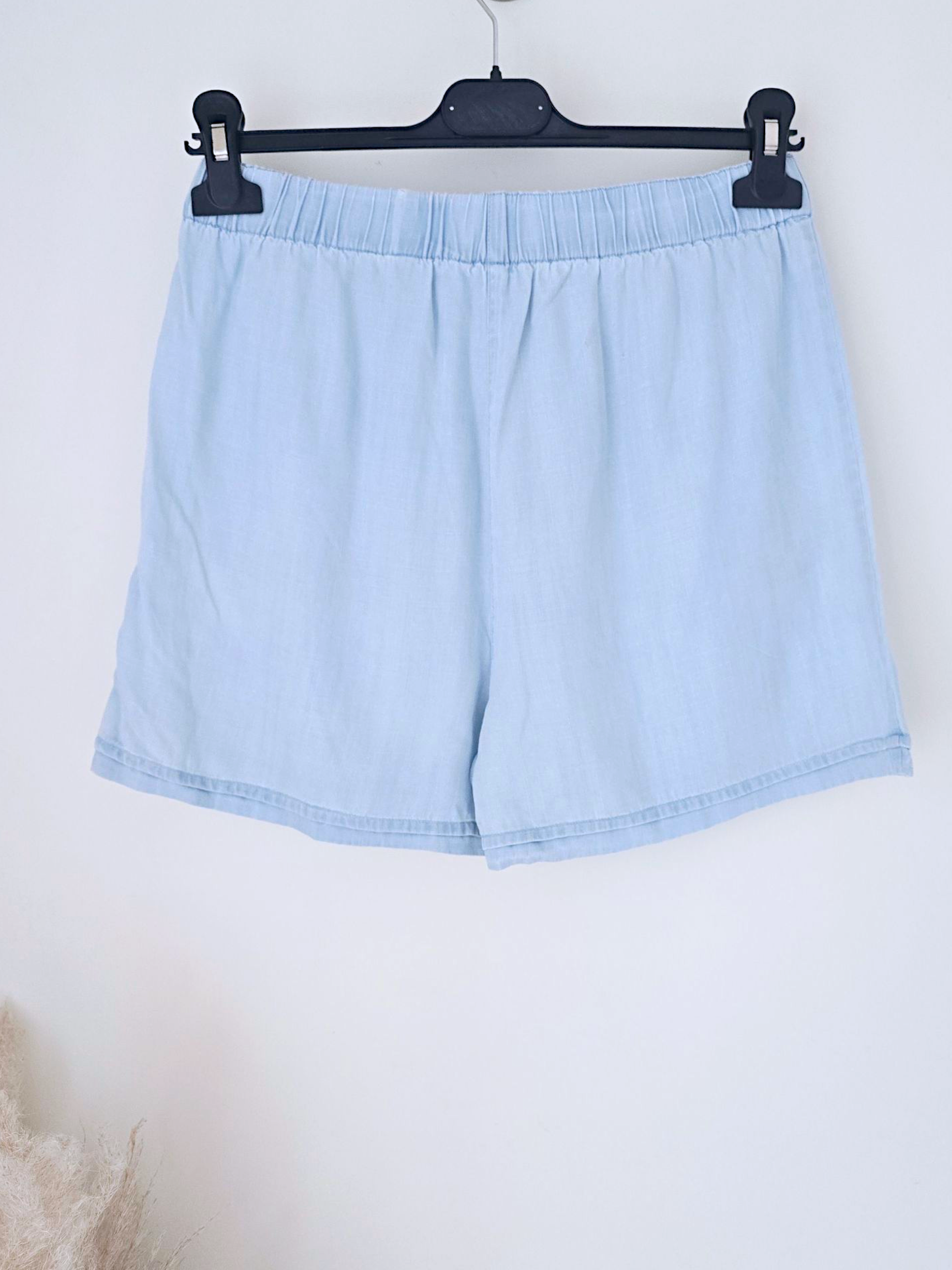 🔥Short bleu en lyocell