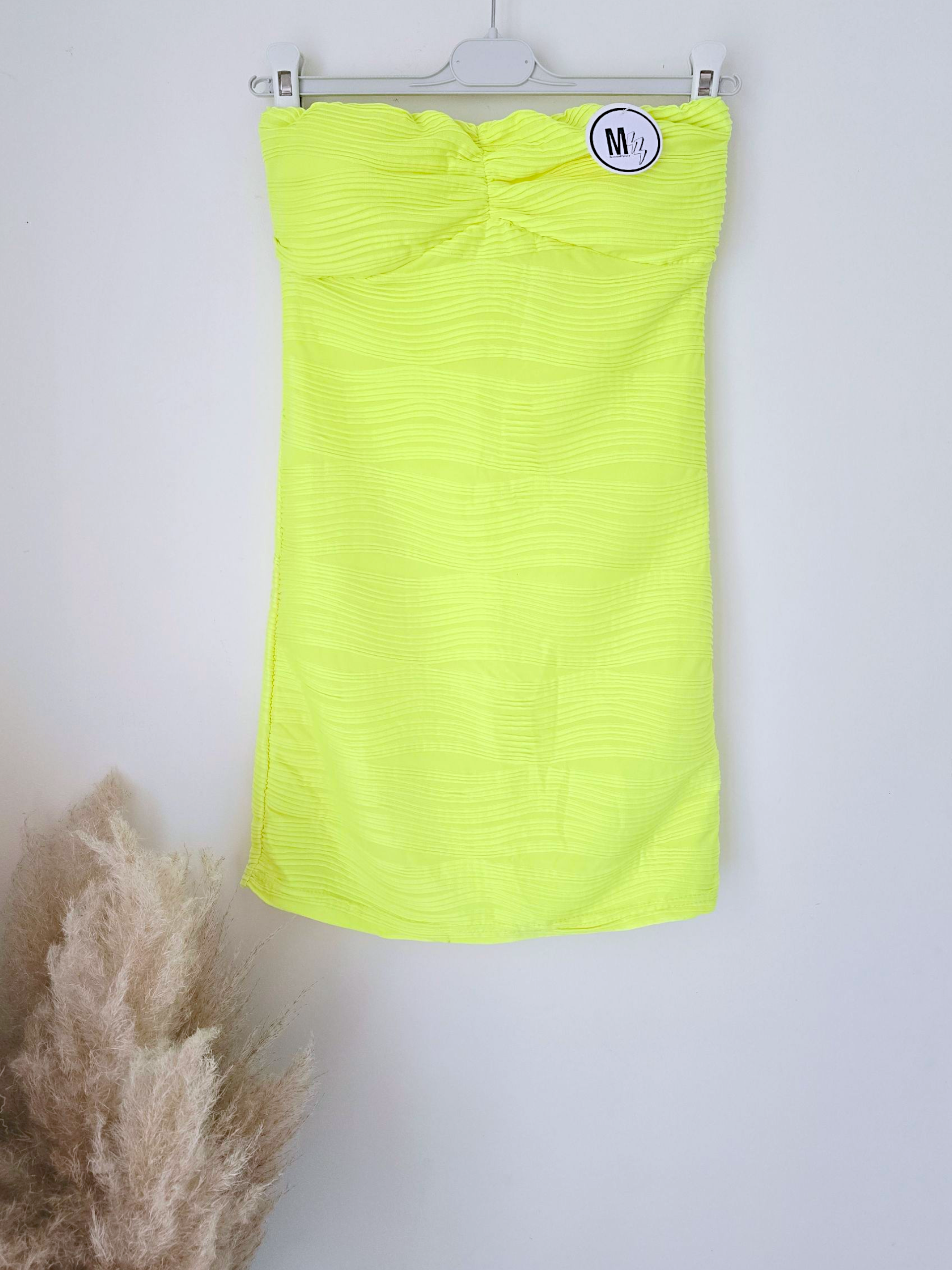 Robe bustier fluo