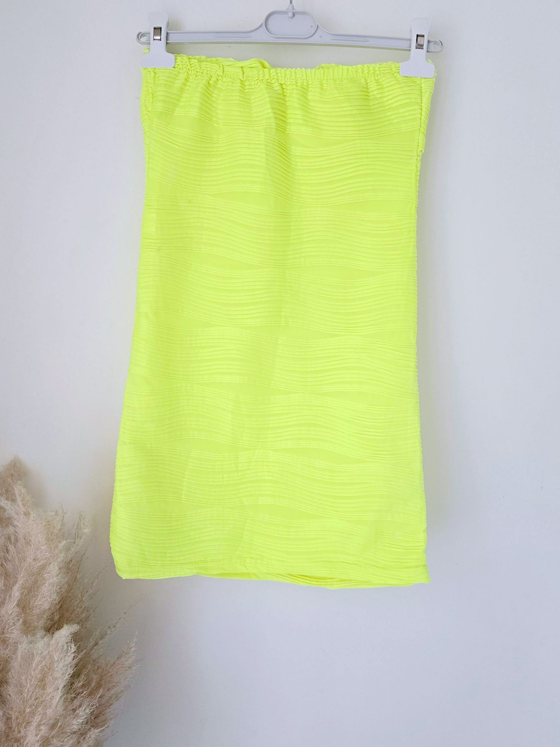 Robe bustier fluo