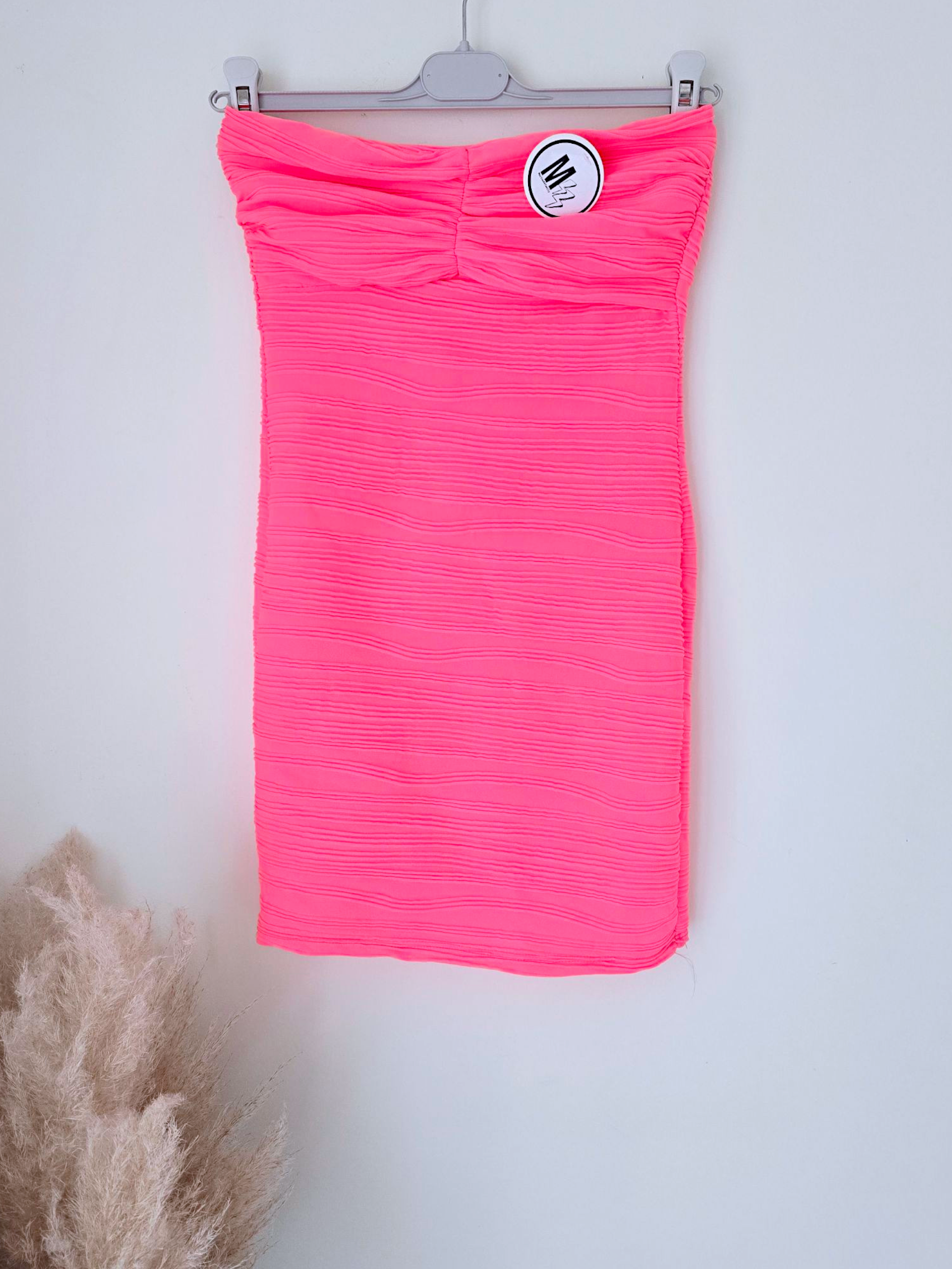 Robe bustier fluo