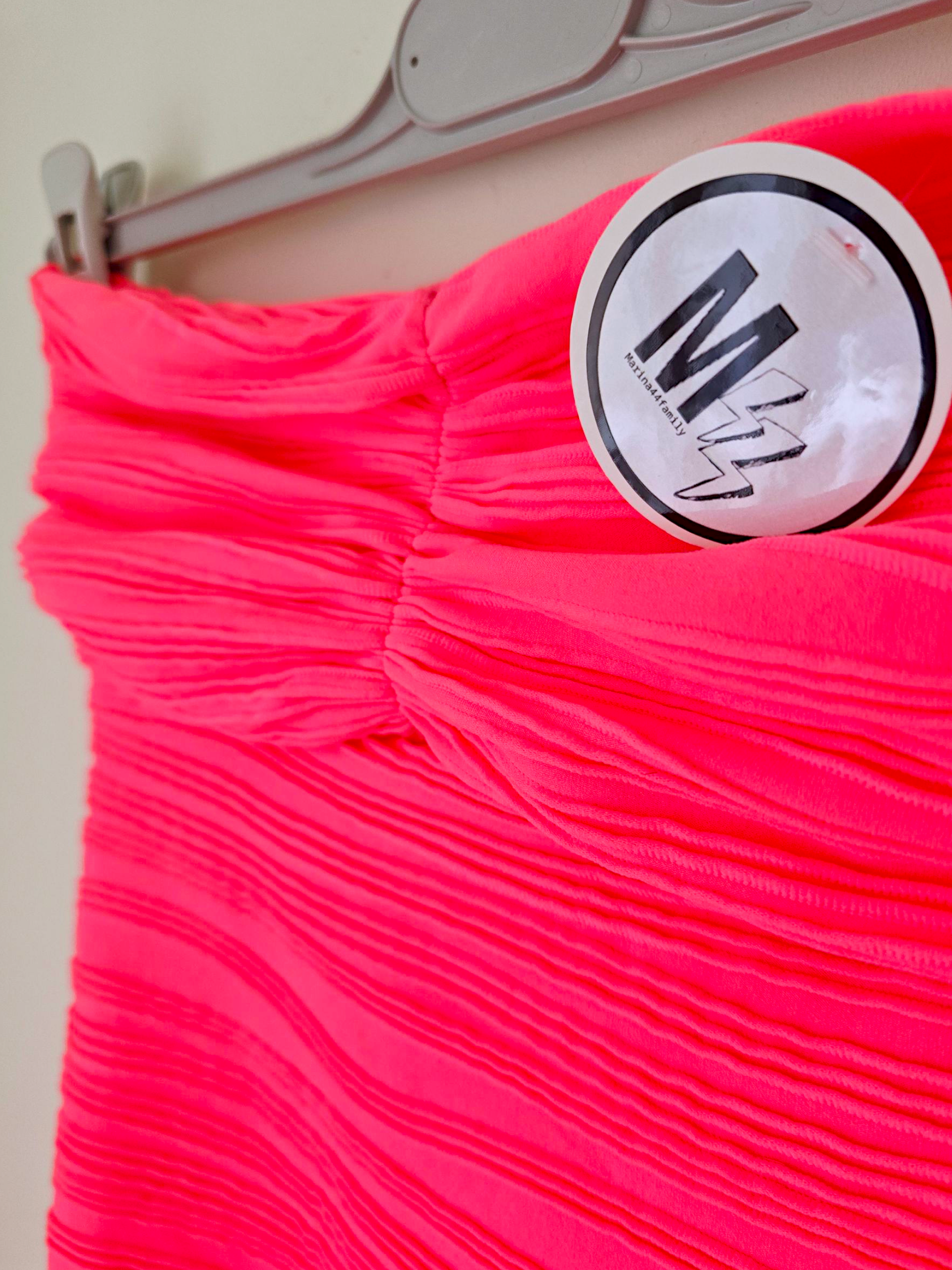 Robe bustier fluo