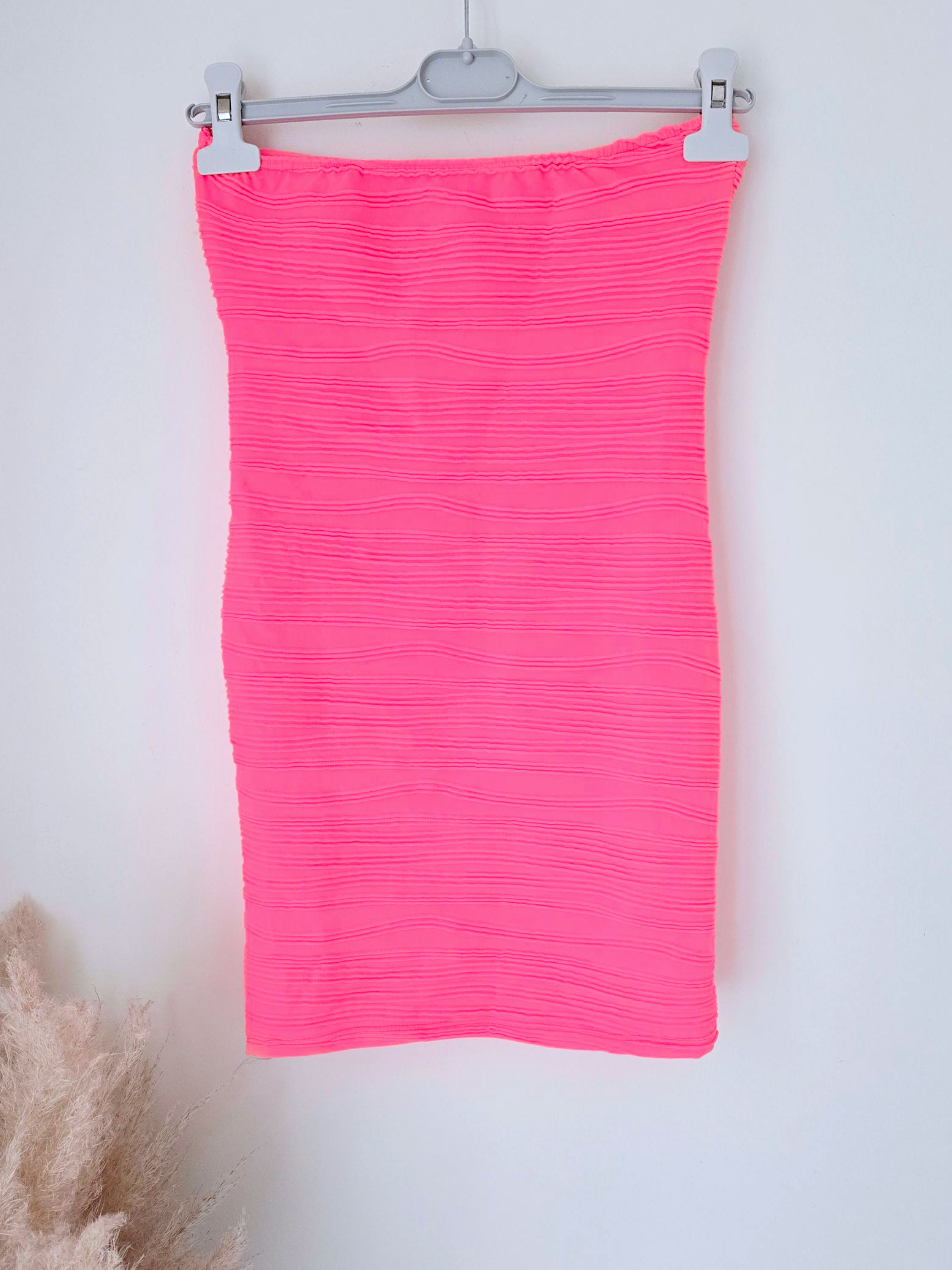Robe bustier fluo