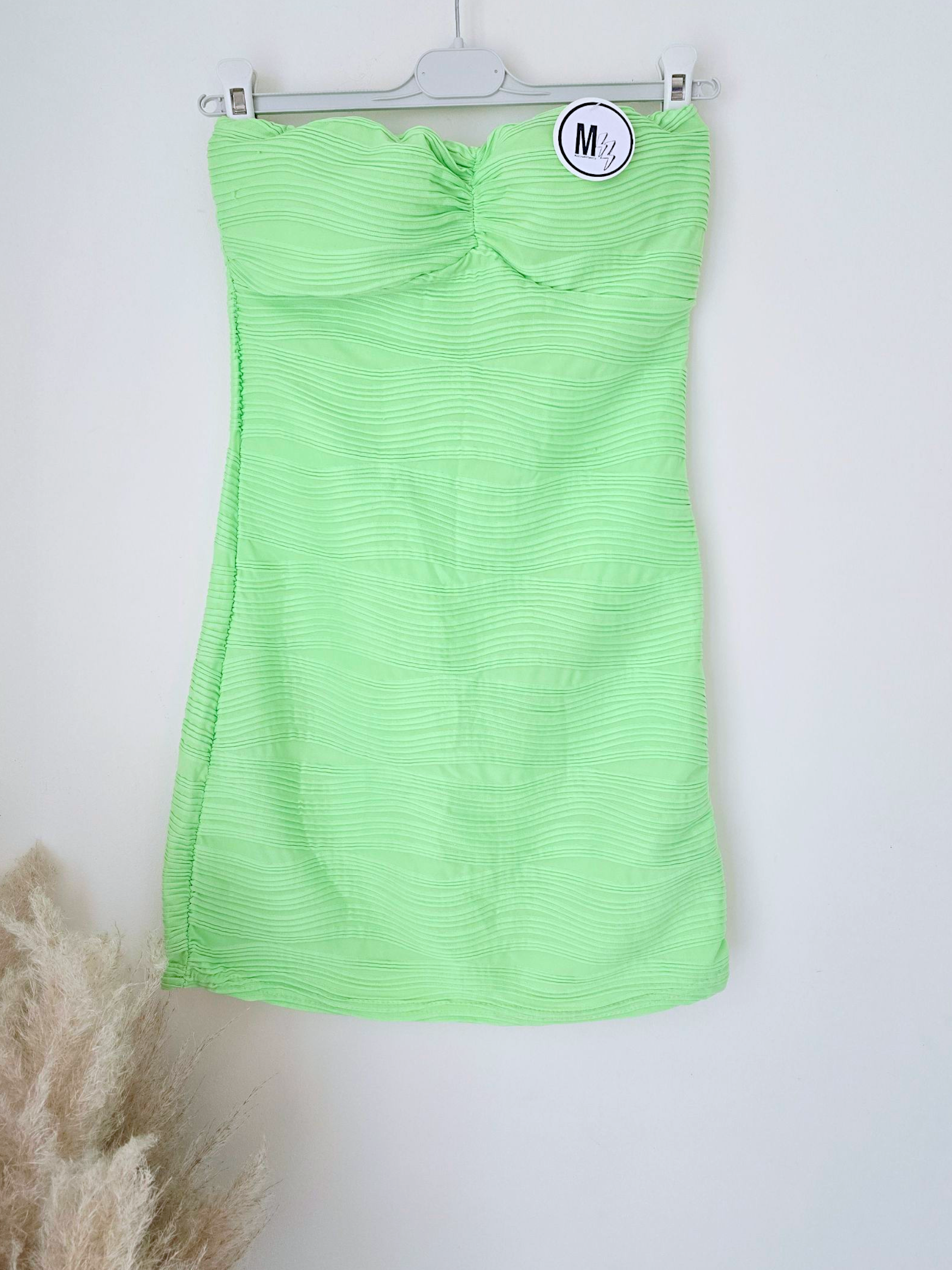 Robe bustier fluo