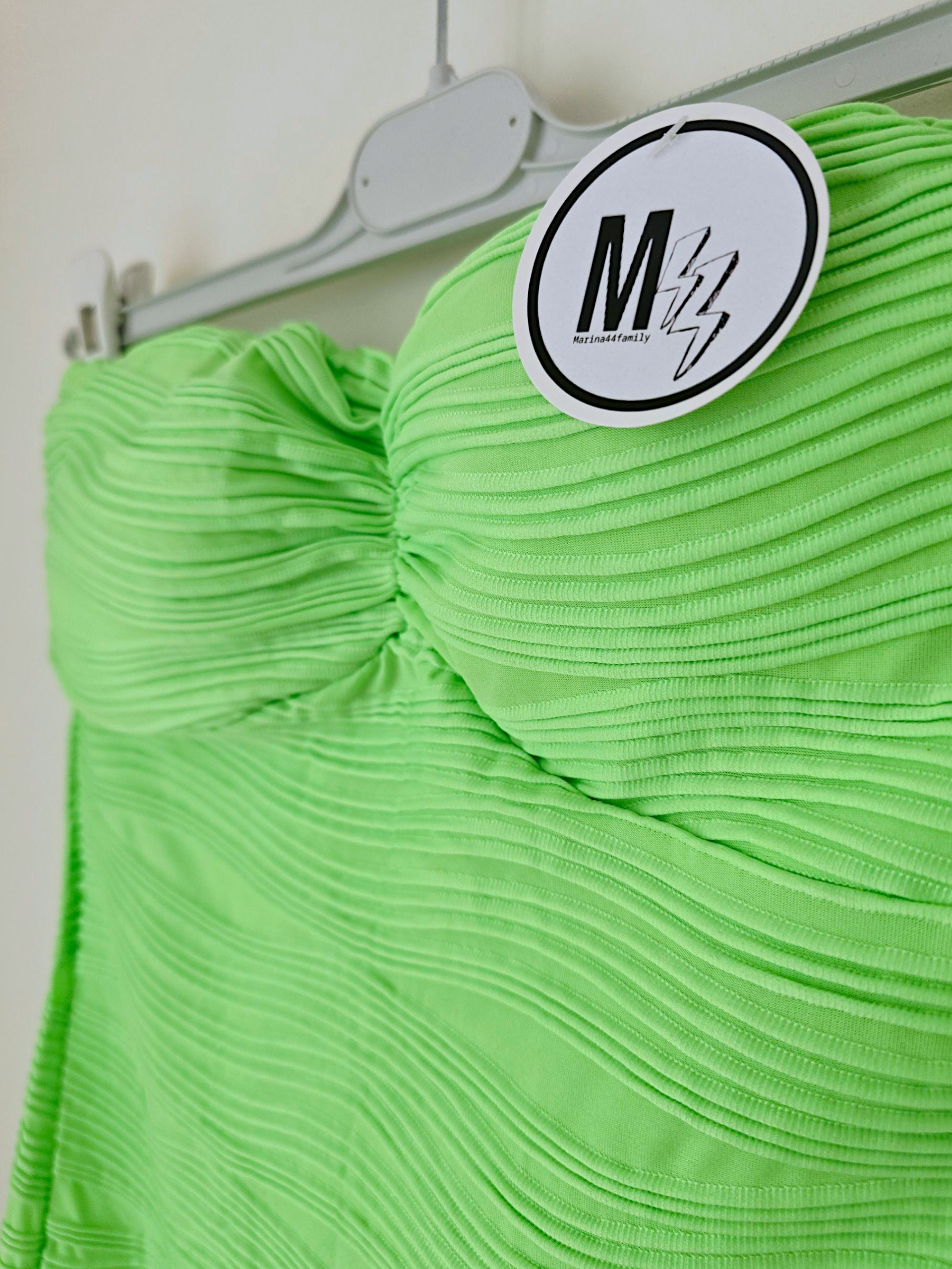 Robe bustier fluo